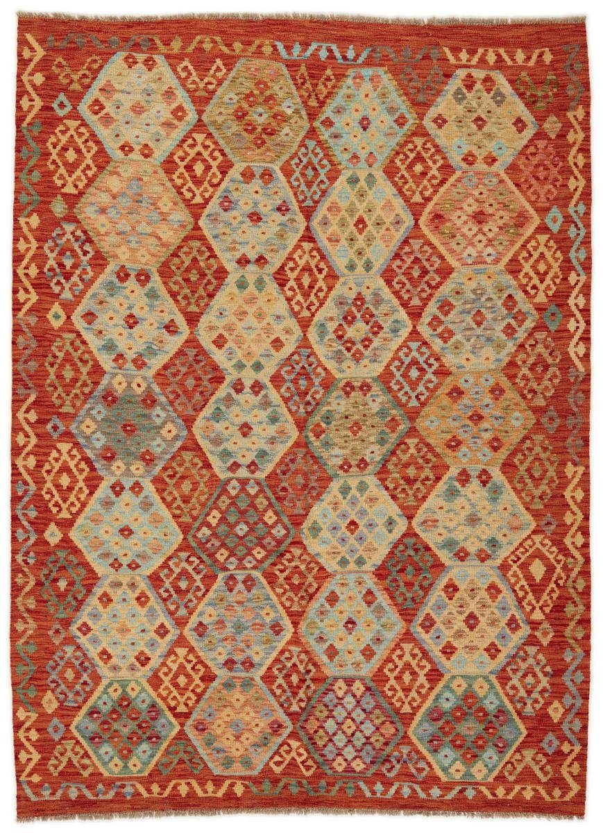 Orientteppich Kelim Afghan 172x260 Handgewebter Orientteppich, Nain Trading, rechteckig, Höhe: 3 mm