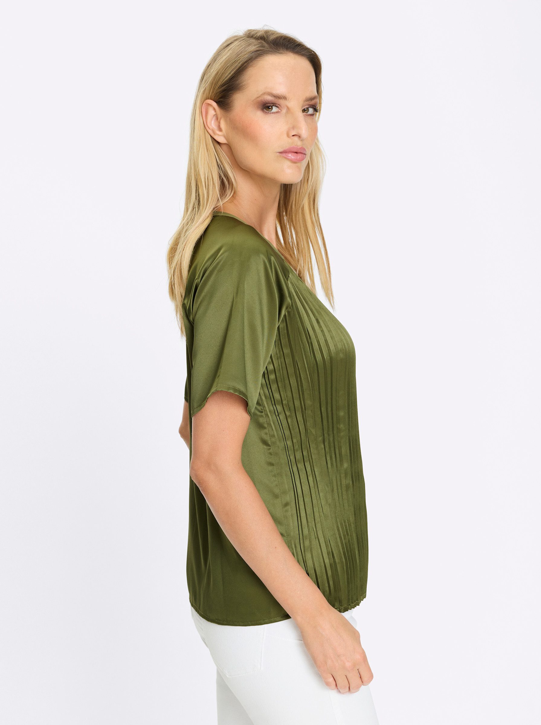 heine Klassische Bluse Bluse Kurzarm