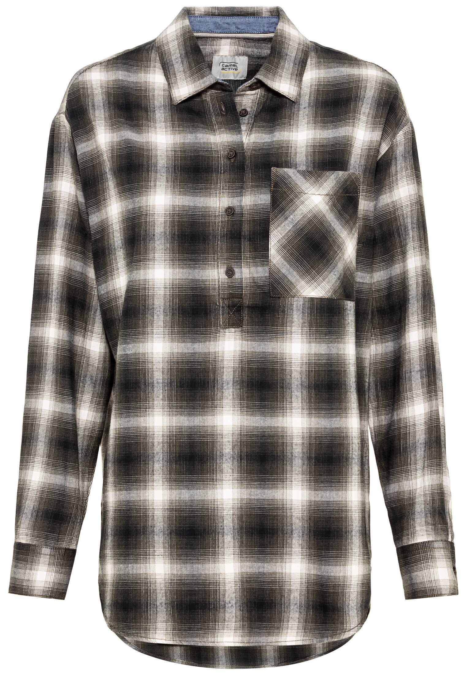 Langarmbluse Flanellbluse Karo