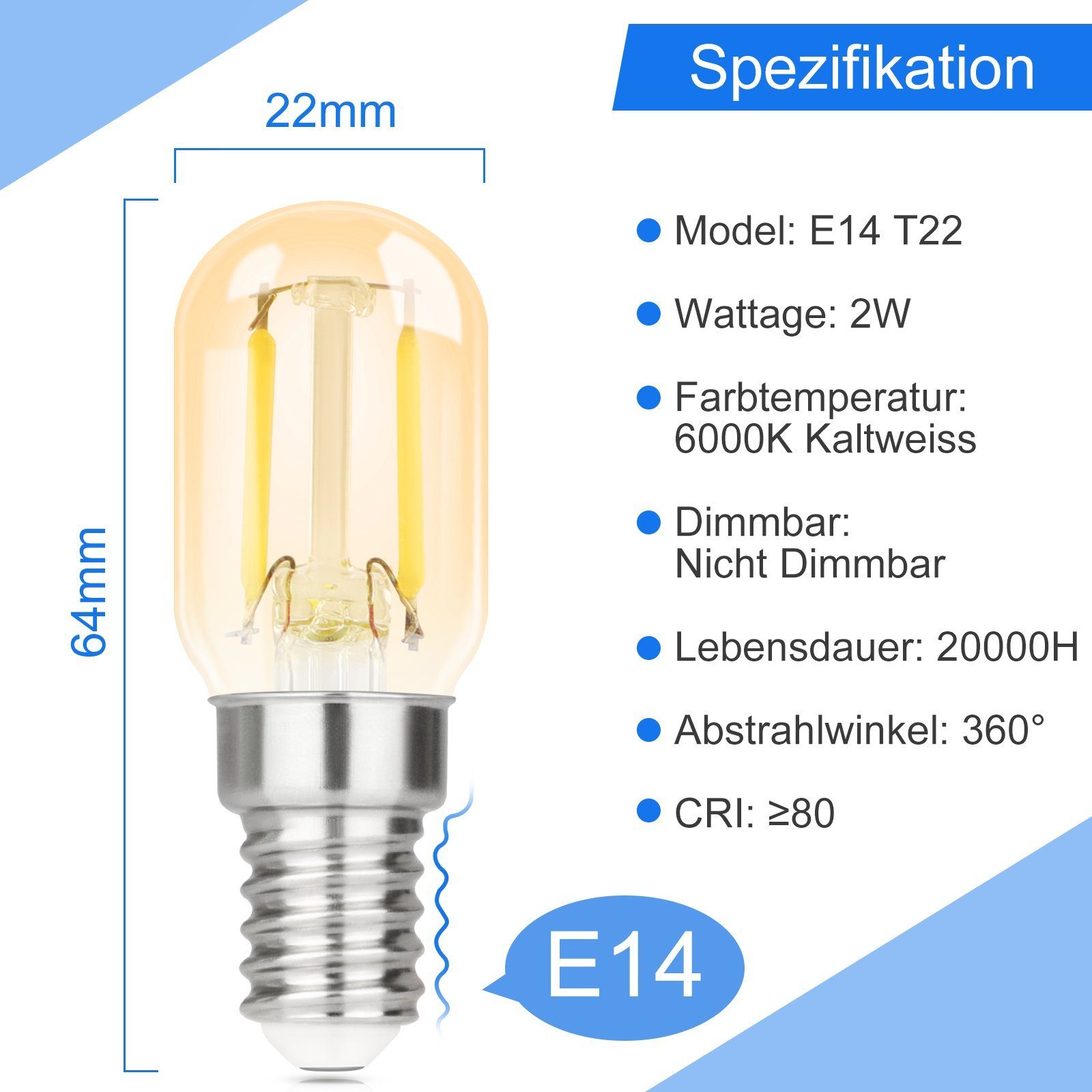 ZMH LED-Leuchtmittel E14 LED Vintage Glühbirnen günstig online kaufen