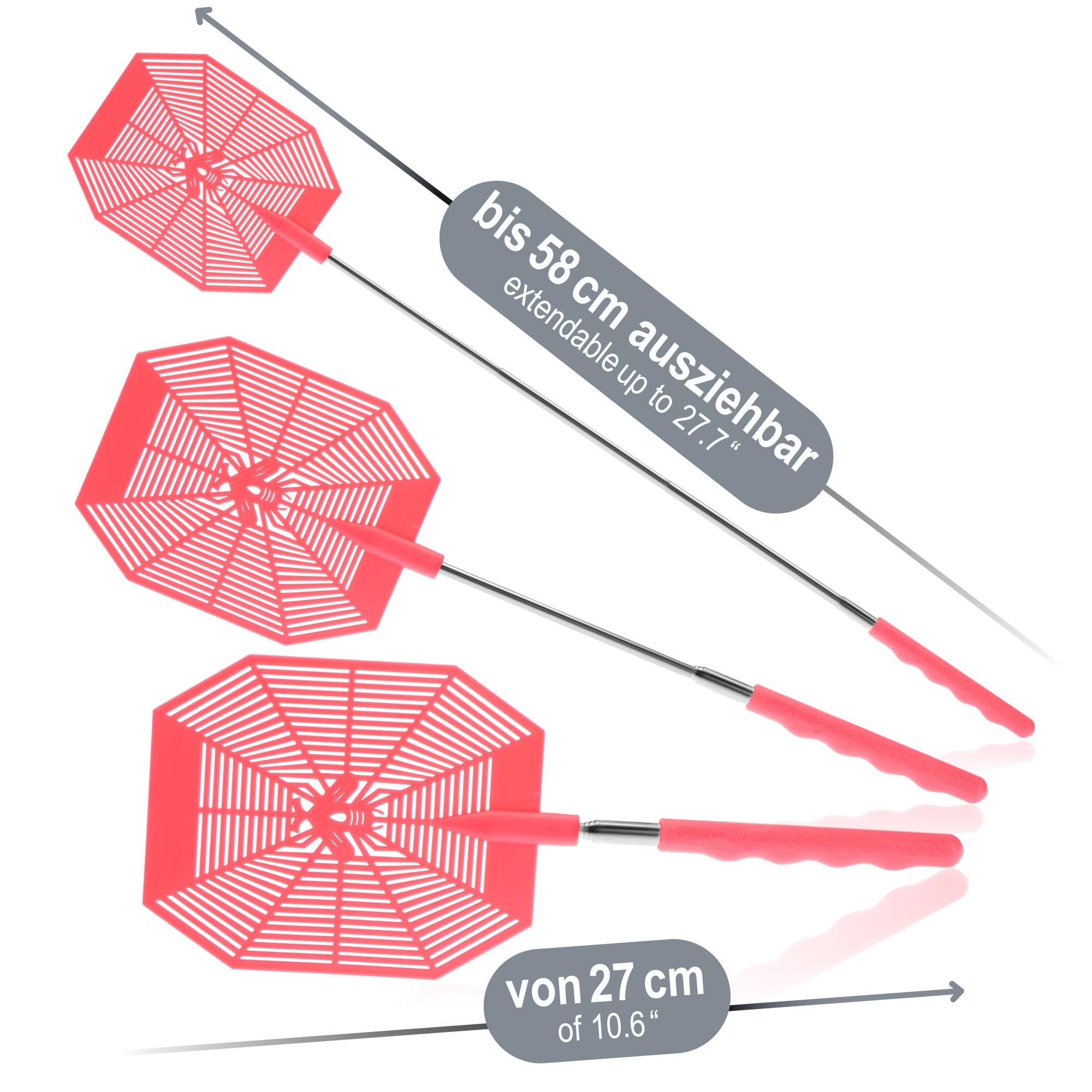 com-four Fliegenklatsche Teleskop-Fliegenklatsche – Bild 3 von 5