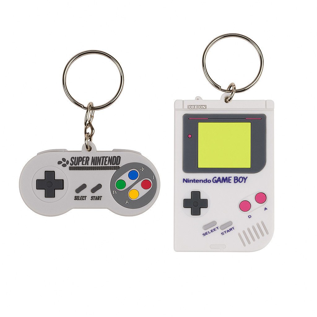 Schlüsselanhänger Nintendo Schlüsselanhänger Gameboy oder Super NIntendo-Controller 7cm