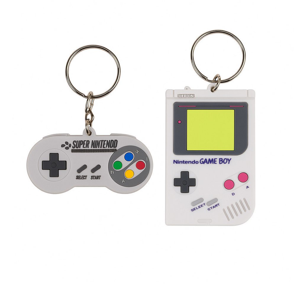 what the shop Schlüsselanhänger Nintendo Schlüsselanhänger Gameboy oder Super NIntendo-Controller 7cm, Retro-Style für echte Nintendo-Fans