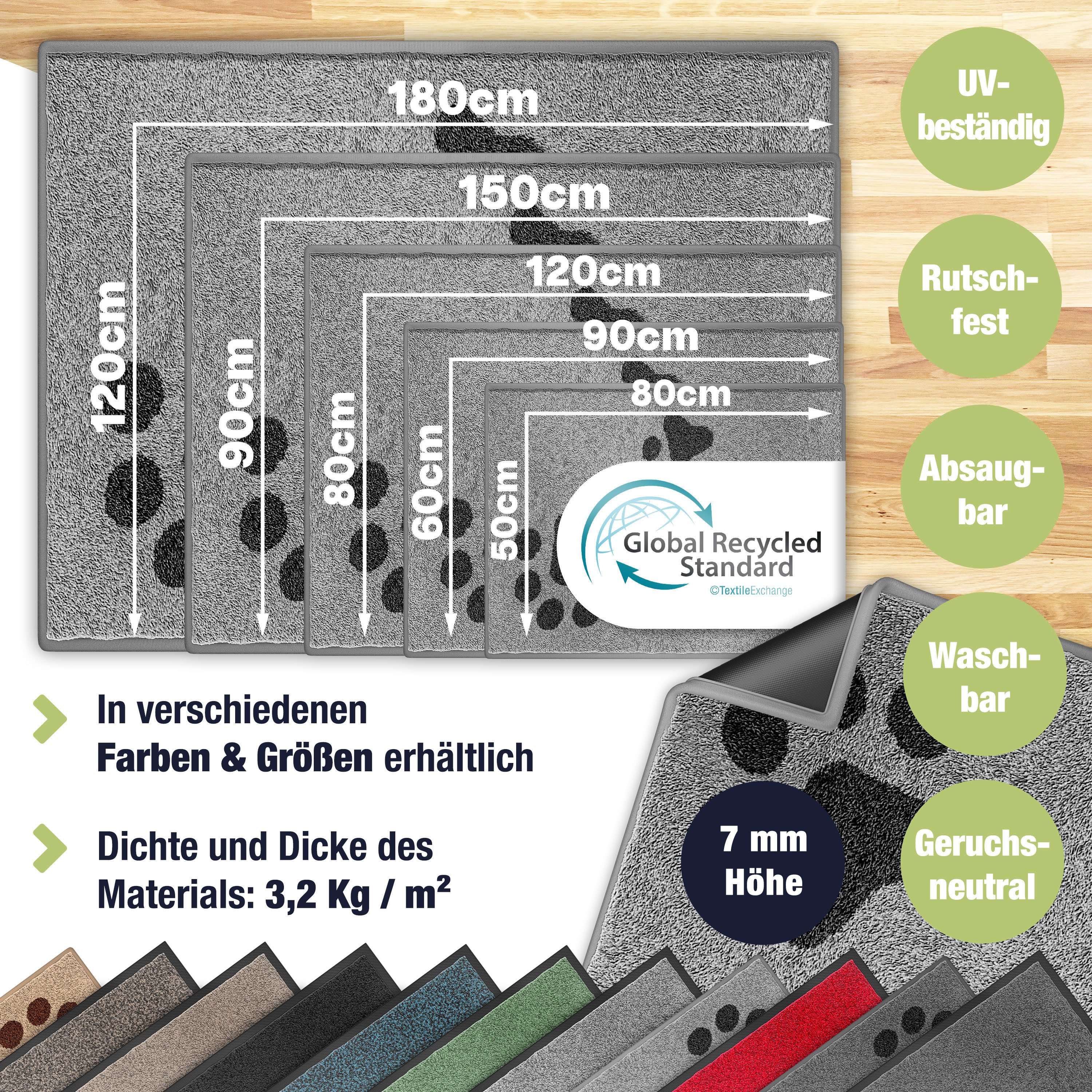 KESSER Fußmatte Schmutzfangmatte rutschfest für Innen- günstig online kaufen