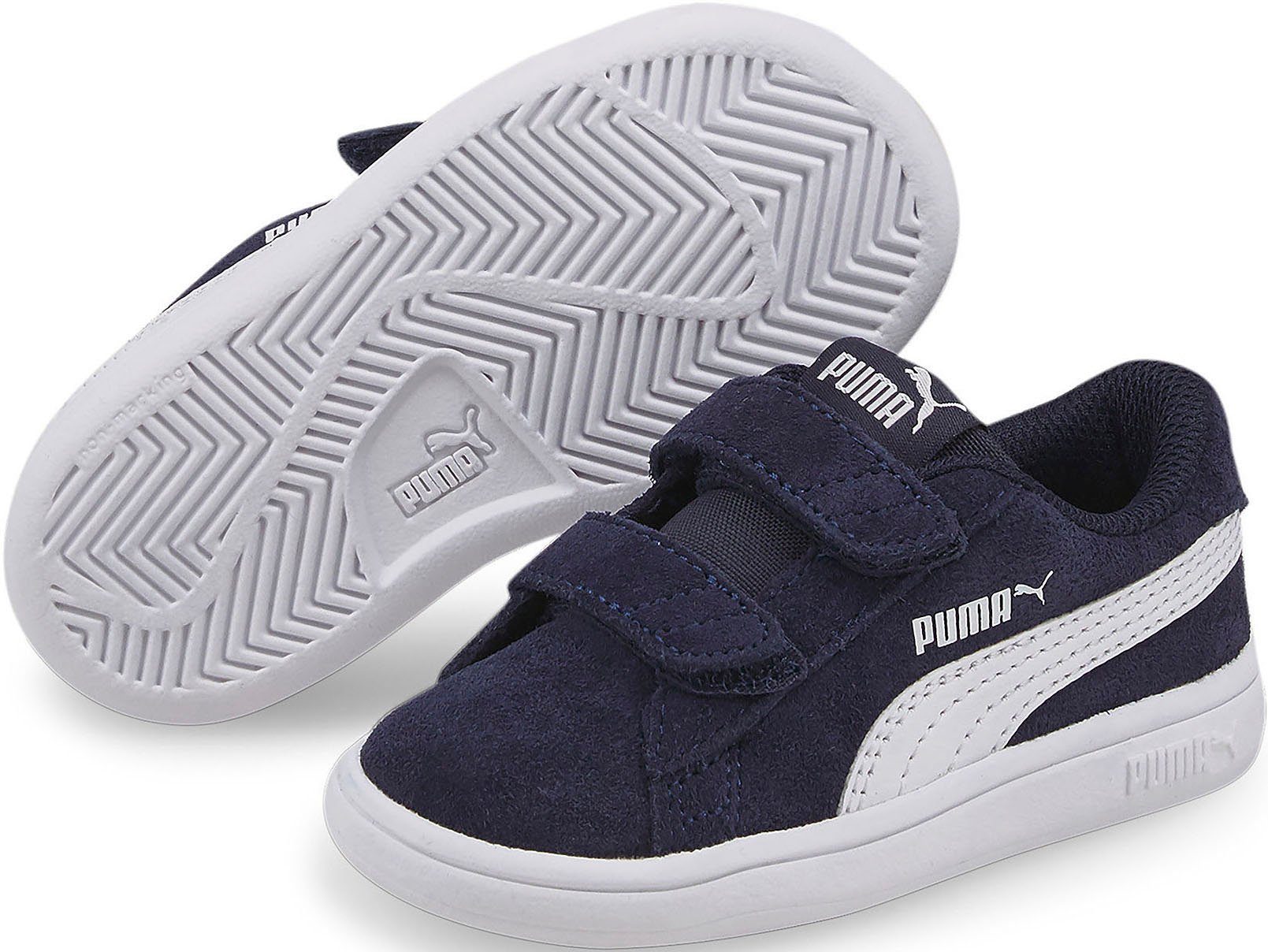 Sneaker V2 mit dunkelblau INF Klettverschluss PUMA PUMA SMASH V SD