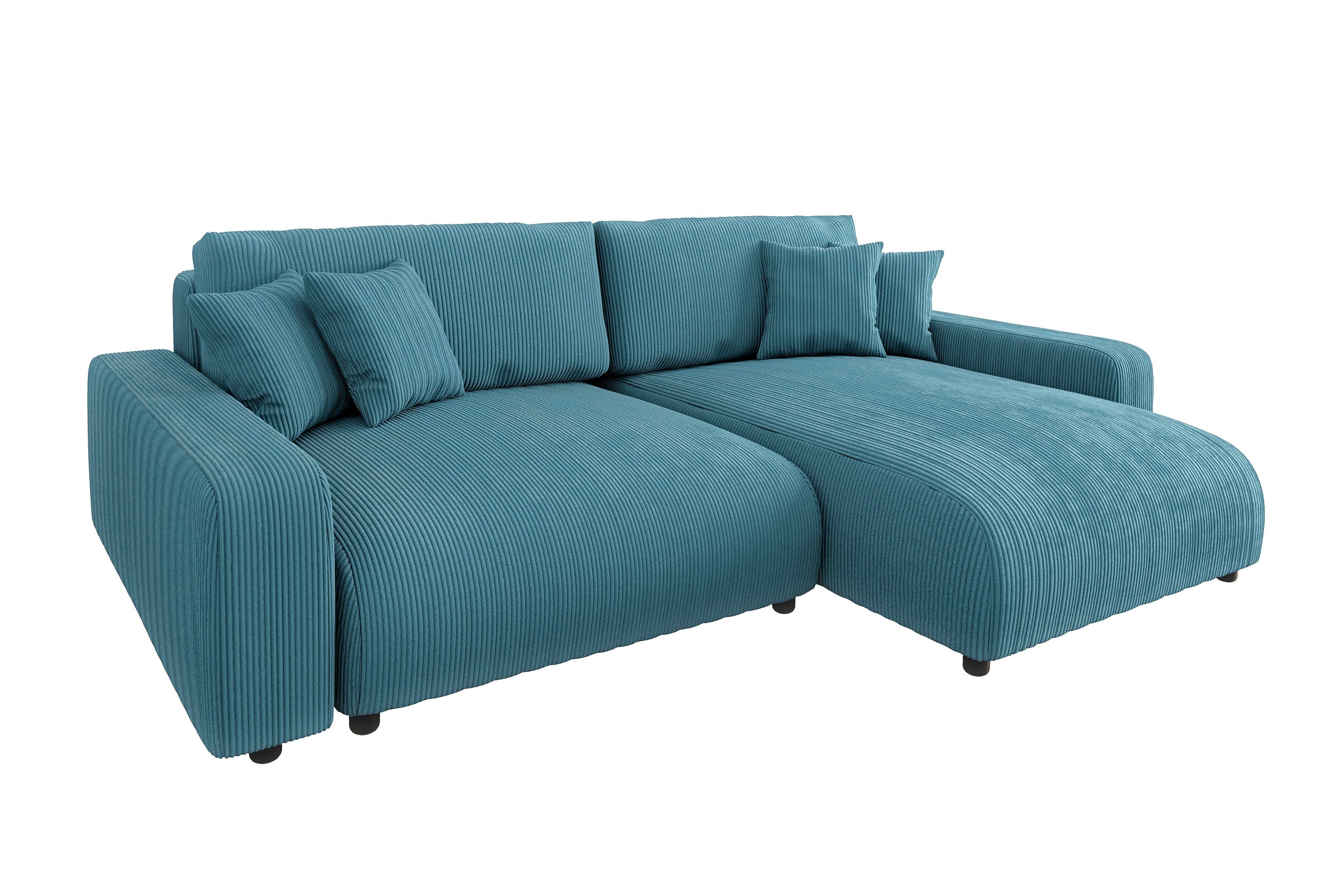 S-Style Möbel Ecksofa Emma mit Bettfunktion günstig online kaufen