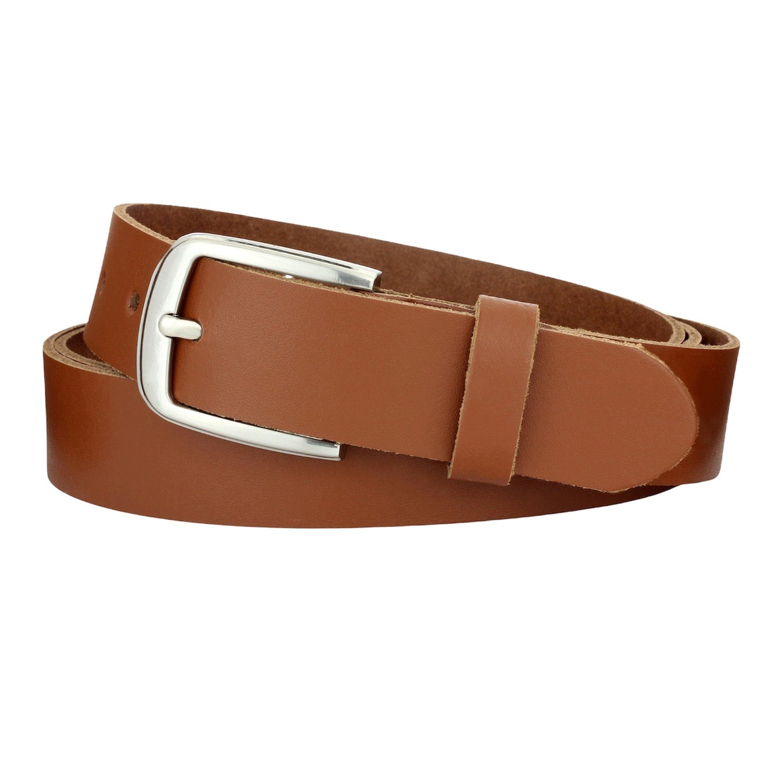 Manza Ledergürtel Gürtel Ledergürtel 3cm breit Echt Leder Jeansgürtel Unisex Kürzbar