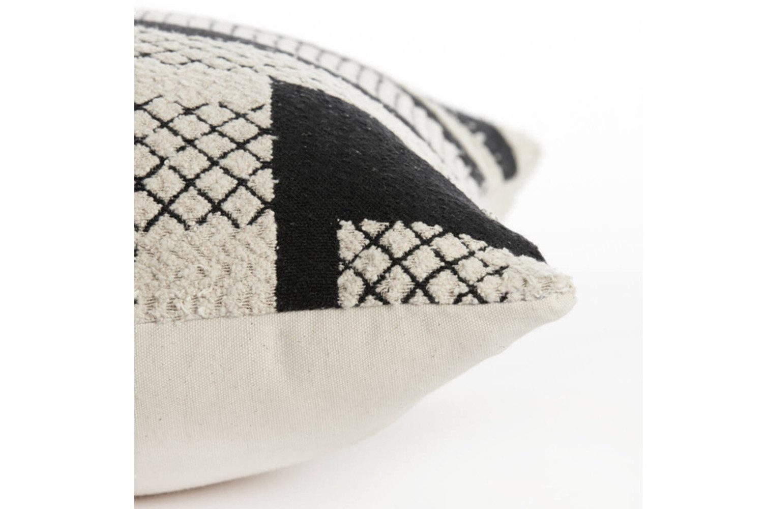 Light & Living Dekokissen Dekokissen CESENA von Light & Living 45x45 cm Kissen Schwarz-Beige
