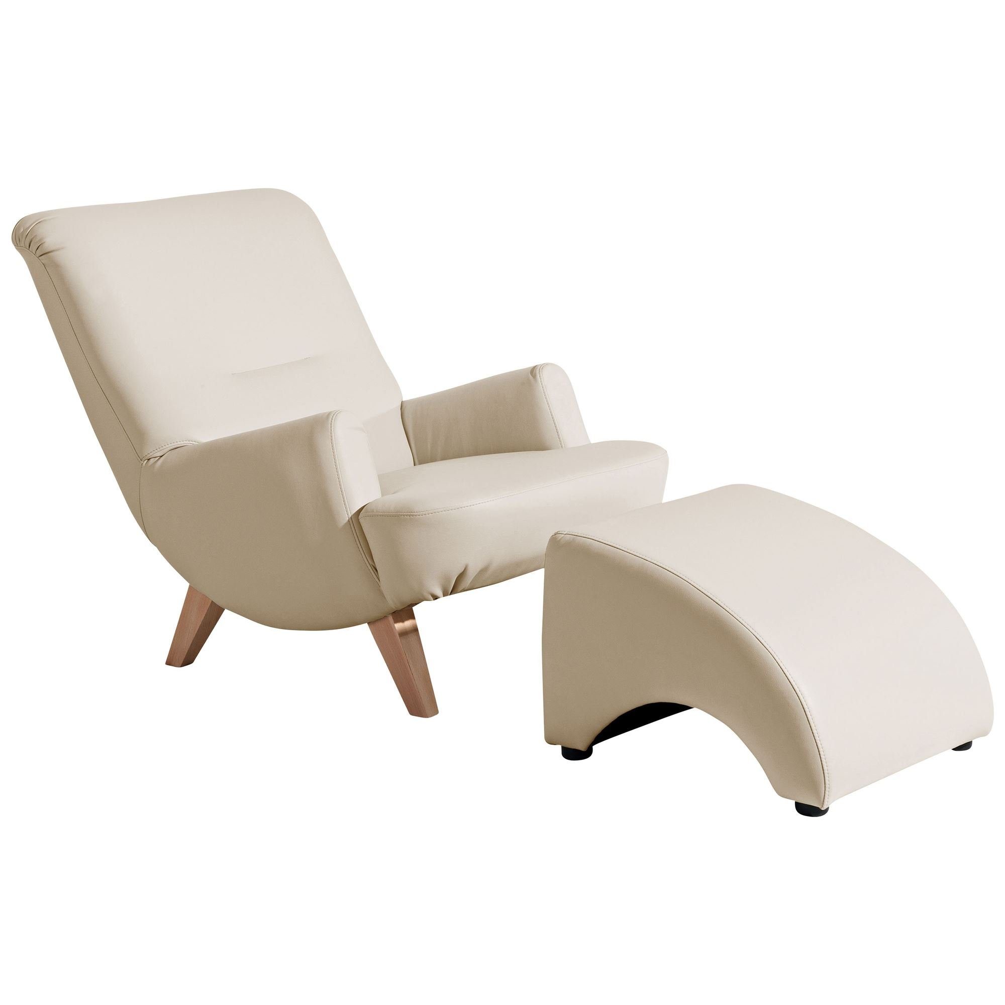 Kessel (Sparpreis Kostenlosem Versand, inkl. Sitz Buche / 21326 verarbeitet,bequemer hochwertig aufm Kajsa 58 1-St), Sessel Sessel beige Bezug natur Kunstleder