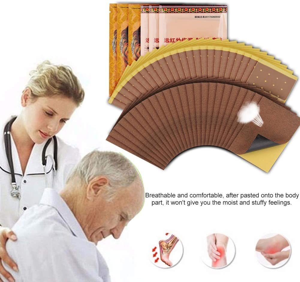 COOL-i ® Пластырьspender Kräuter-Wärmepflaster mit Ferninfrarot & Magnetpunkten – 48 Stück, Zur lokalen Wärmeanwendung bei Rücken, Schulter und Gelenken