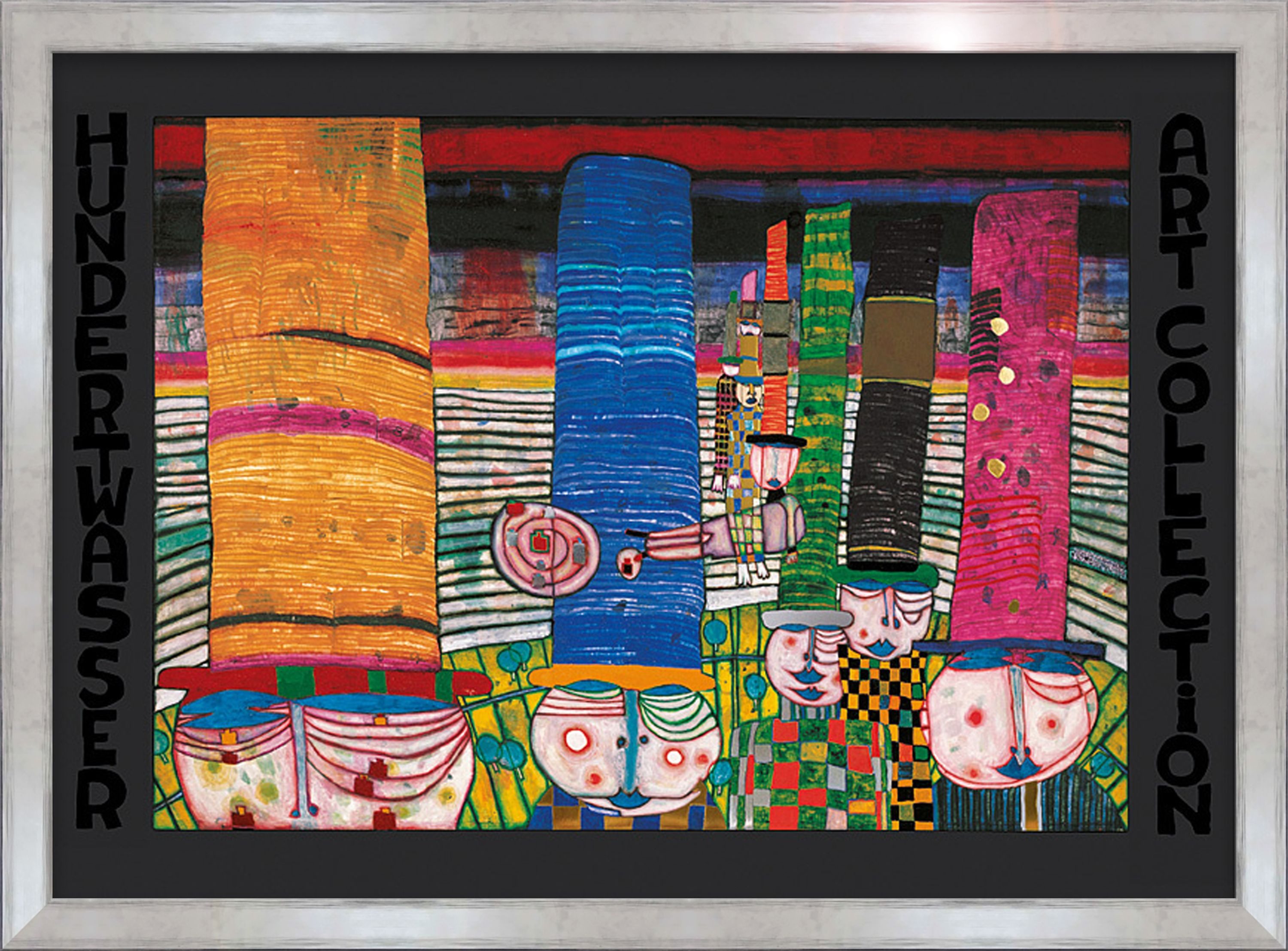 artissimo Bild mit Rahmen Hundertwasser Bild mit Rahmen / Poster gerahmt 72 günstig online kaufen
