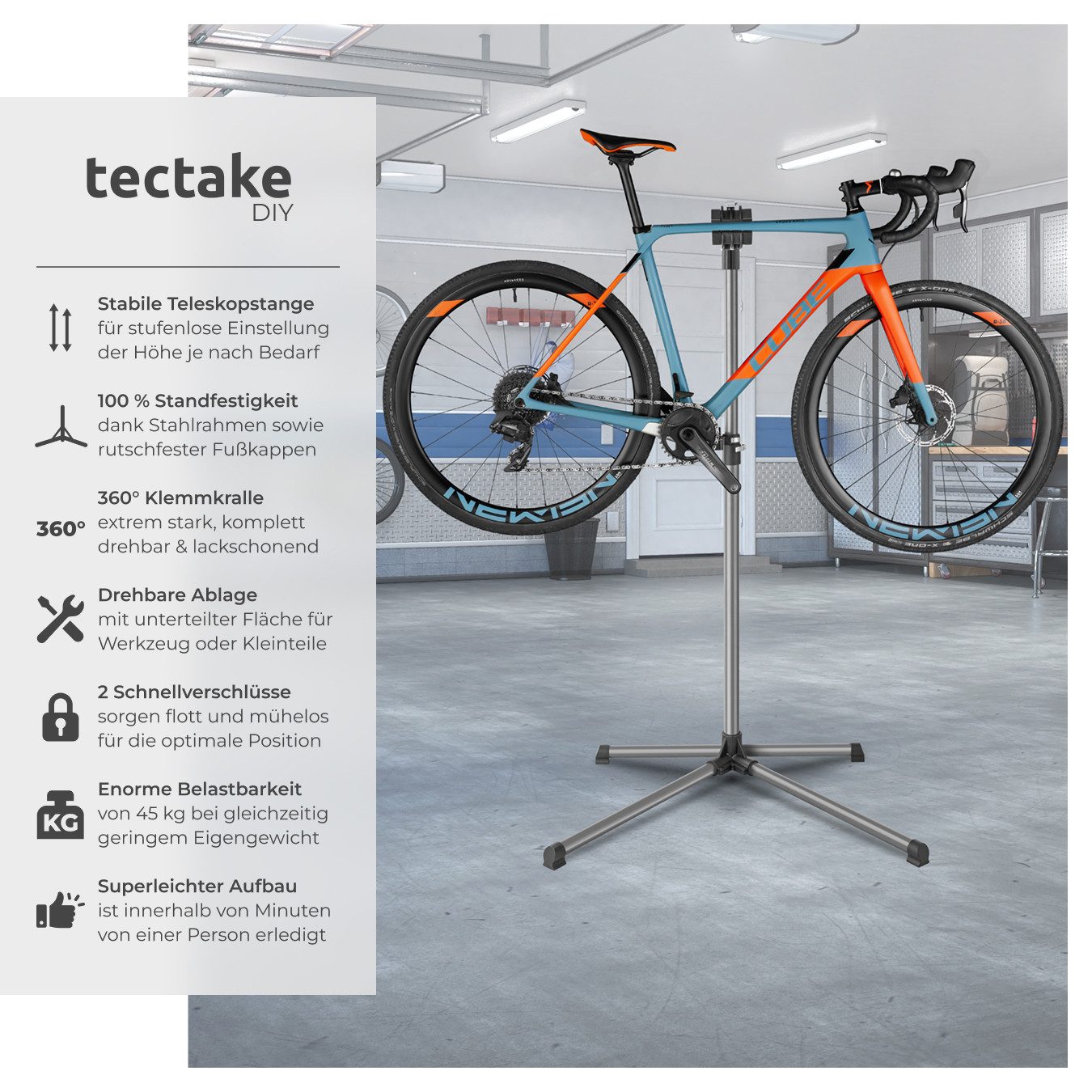 tectake Fahrrad-Montageständer Fahrradmontageständer günstig online kaufen