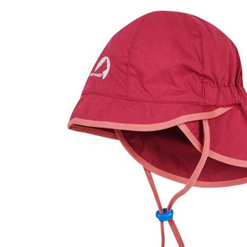 Finkid Schirmmütze Finkid Helle Sonnenhut Rose/Beet Red Bindeband Sommermütze mit Nackenschutz und Bindeband, schnelltrocknend, UV Schutz 50+