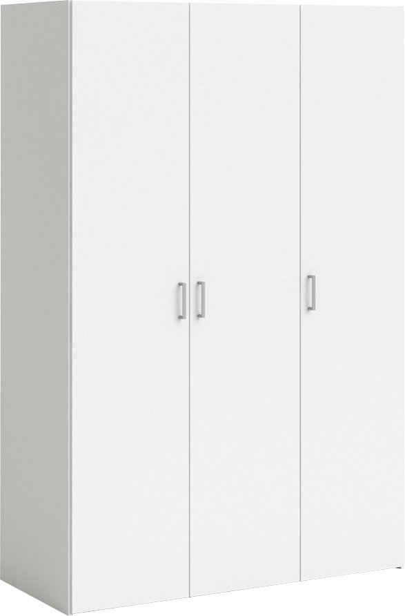 Home affaire Kleiderschrank Mit viel Stauraum, graue Stangengriffe, modernes Scandi-Design, einfache Selbstmontage, 175,4 x 115,8 x 49,52 cm