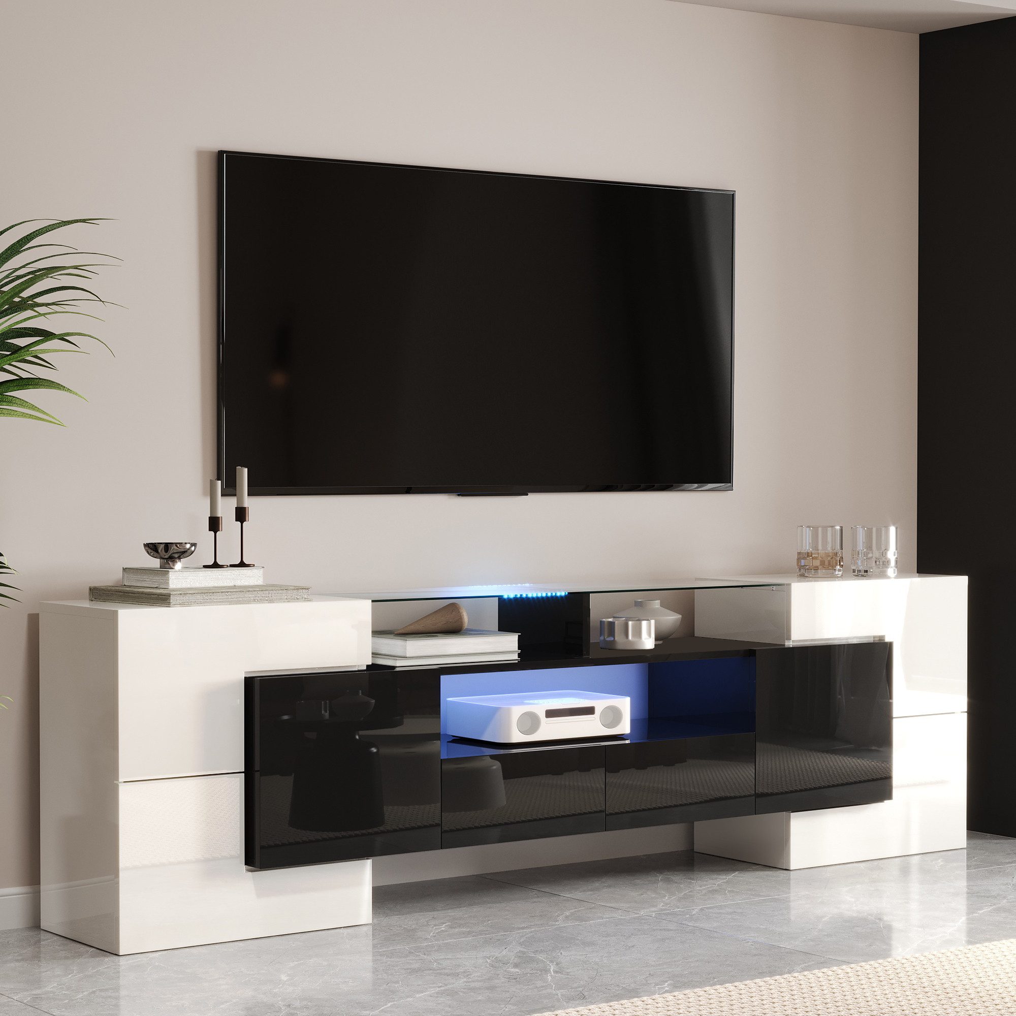 BlingBin TV-Schrank Stilvoller Lowboard Fernsehtisch Fernsehschrank, günstig online kaufen