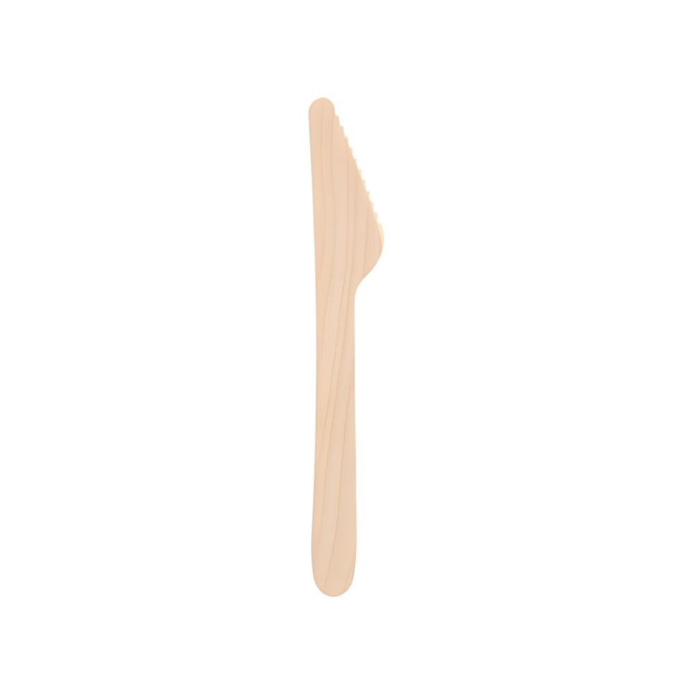 PAPSTAR Einwegmesser Messer, Holz pure 16,5 cm 400 Stk