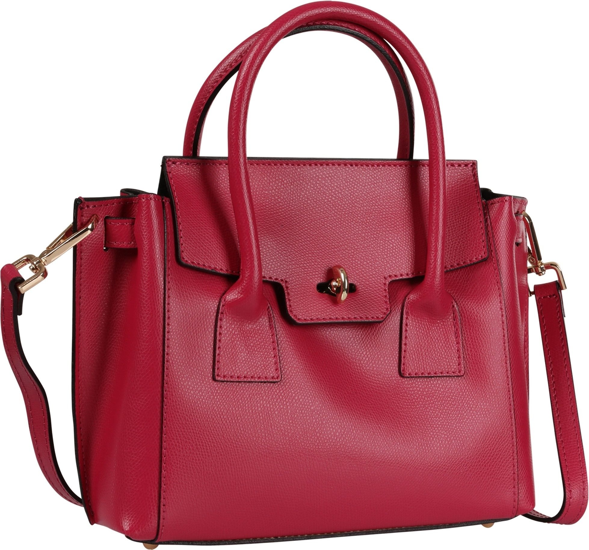 Toscanto Handtasche Toscanto Tasche fuchsia, pink Handtasche (Handtasche), Damen Handtasche Leder, fuchsia, pink ca. 30cm x ca. 22cm