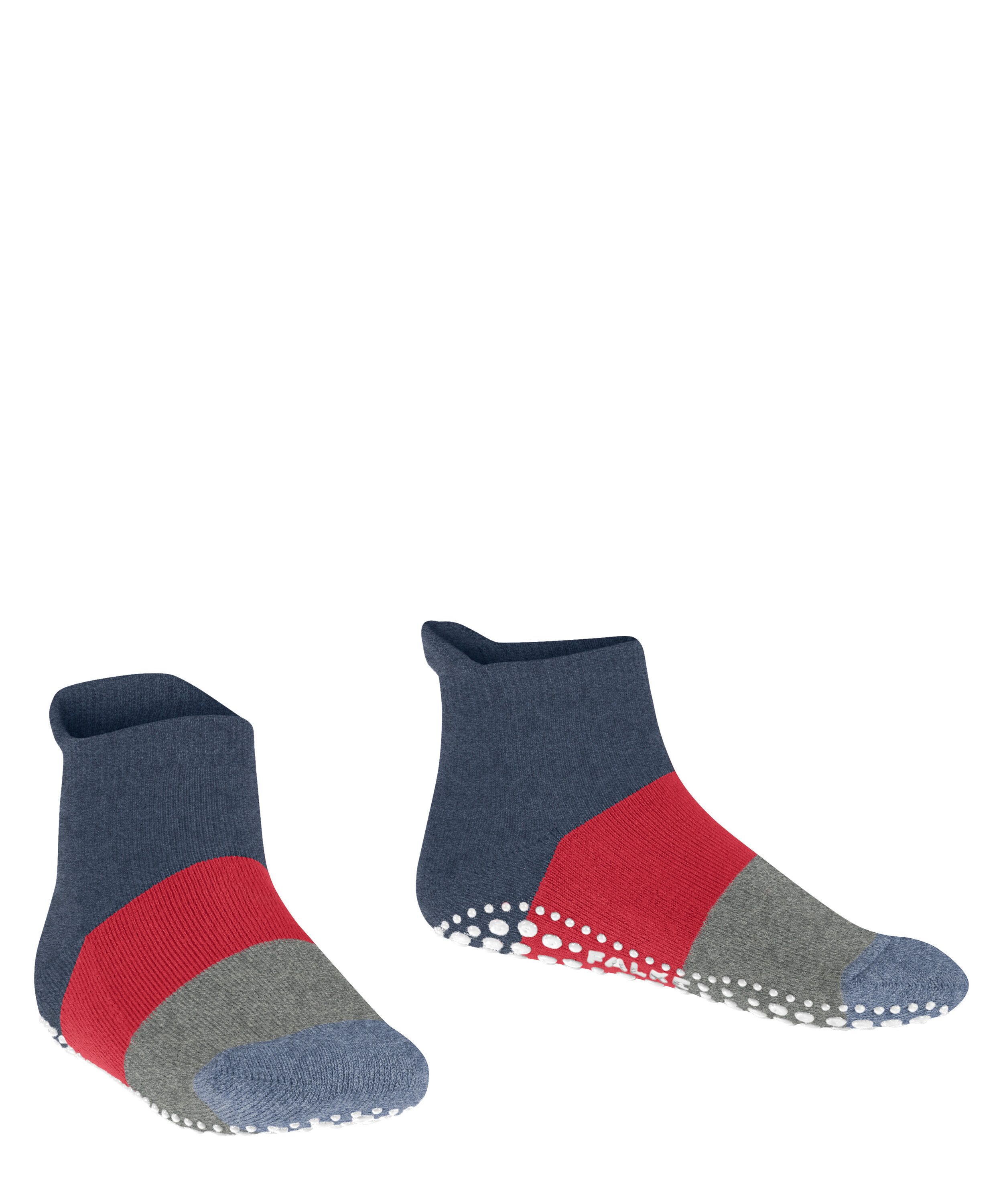 FALKE Haussocken Colour Block Haussocken (1-Paar) mit rutschhemmendem Noppendruck