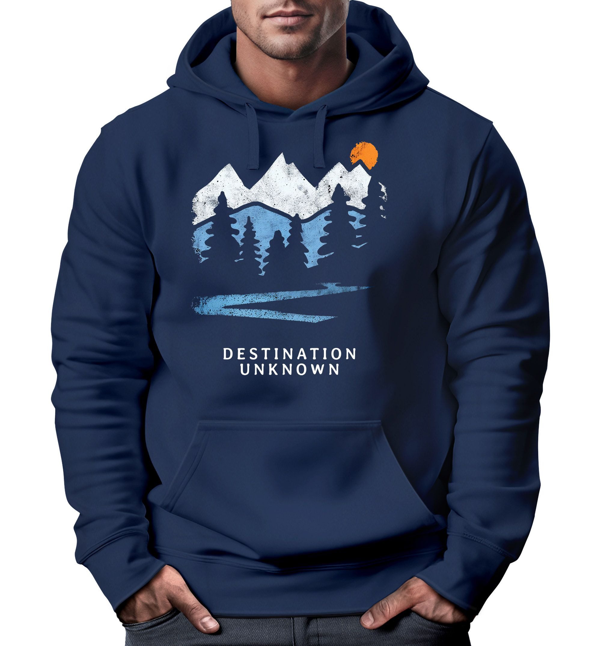 Neverless Hoodie Hoodie Herren Berge Wandern günstig online kaufen