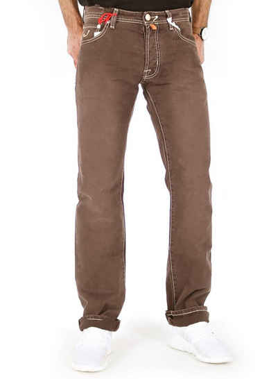 JACOB COHEN Straight-Jeans Handgefertigte Hose - J620 Braun 174