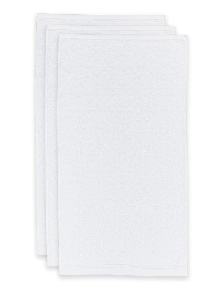 PiP Studio Handtuch Tile Pip White 55X100 Set A 3 Weiß 100% Cotton, terry, 500 GSM 55, Baumwolle (1-St), Handtuch Frottetuch – Bild 3 von 3