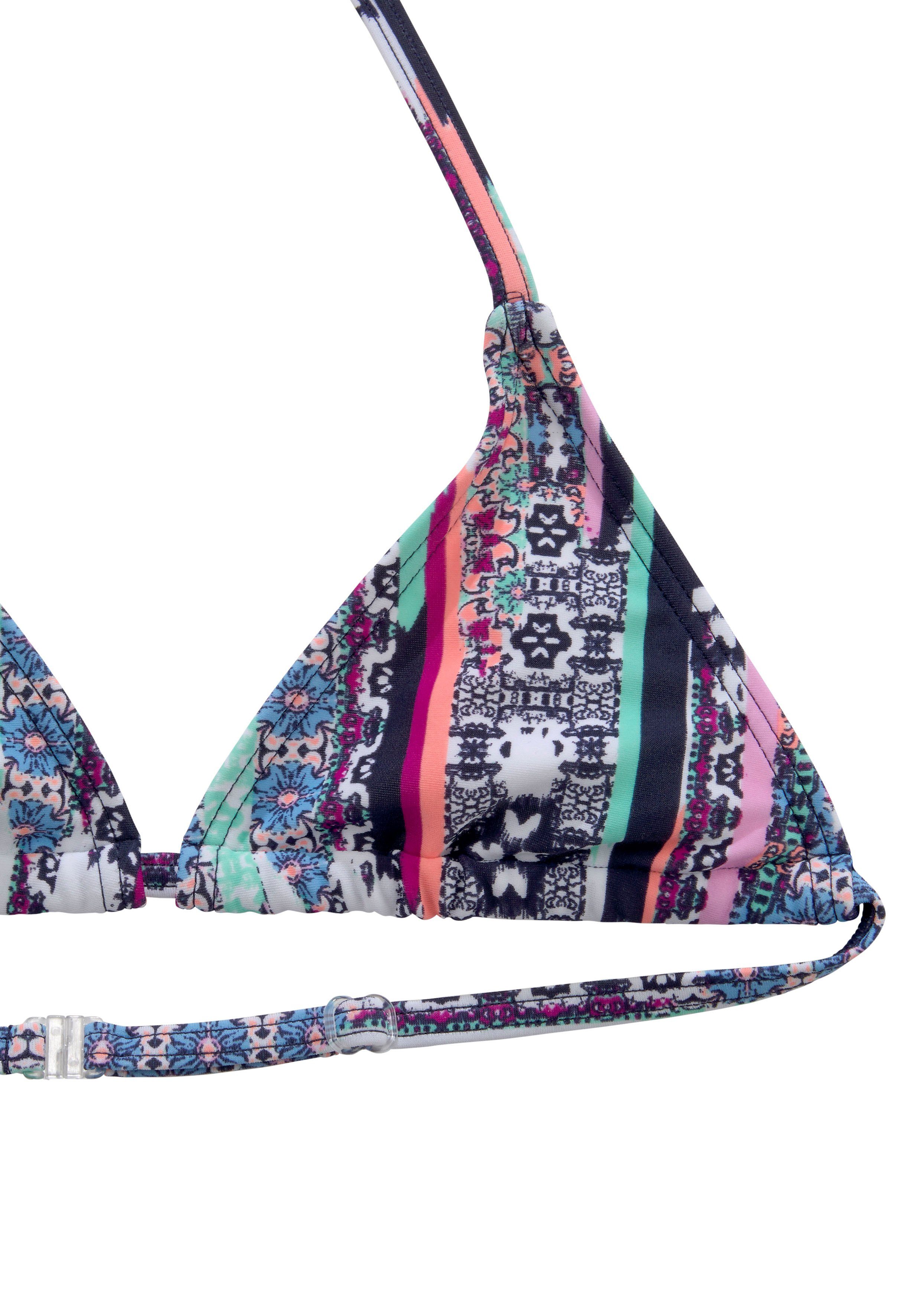 s.Oliver Triangel-Bikini Ice Kids mit detailliertem Druck – Bild 2 von 5