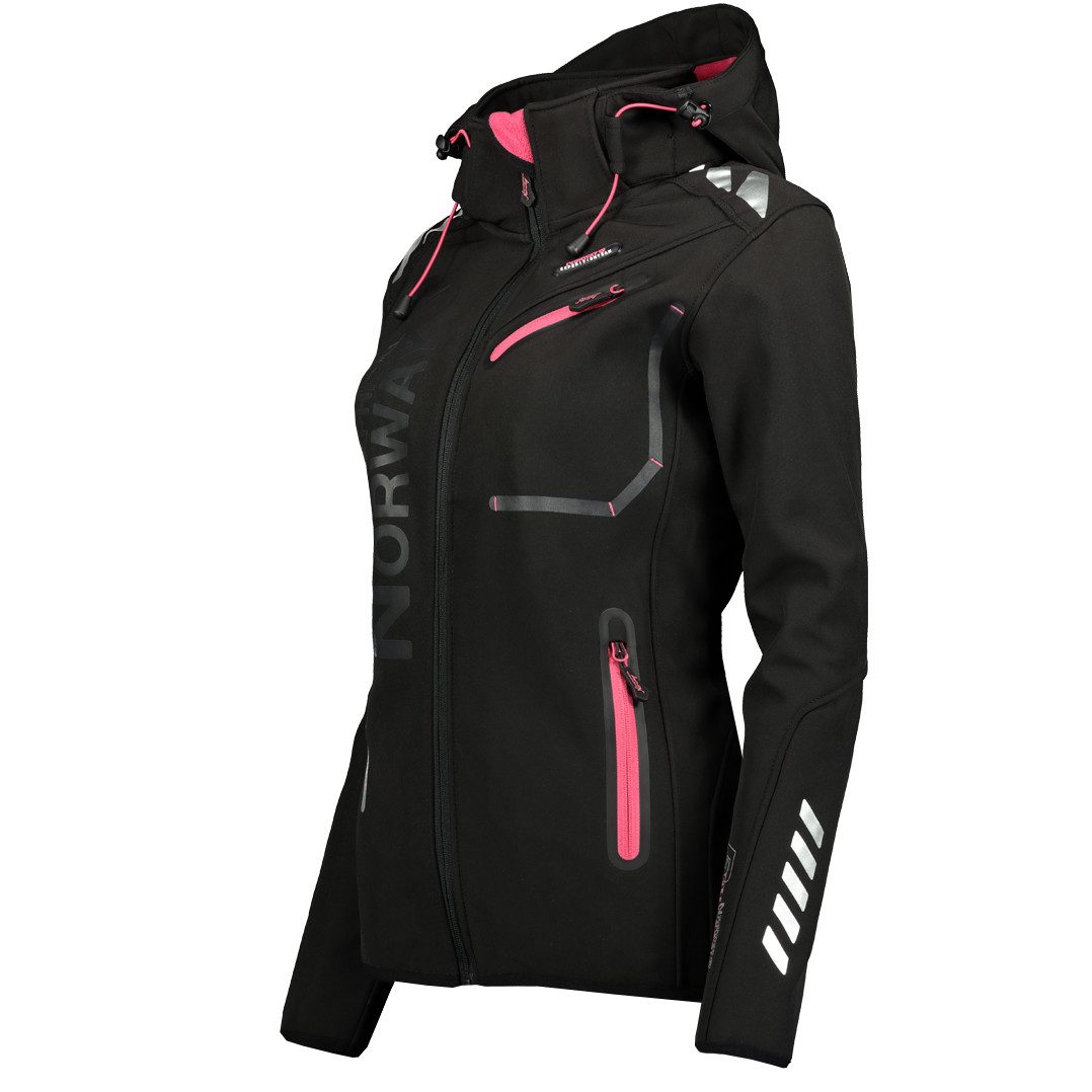 Geographical Norway Softshelljacke Geographical Norway Damen Jacke 056 M / 38 Schwarz / Pink