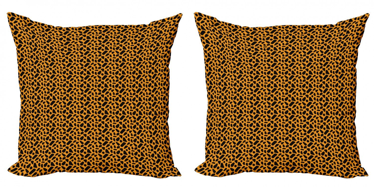 Accent Cheetah Abakuhaus (2 Haut Kissenbezüge schauen Motiv Modern Abstrakt Stück), Doppelseitiger Digitaldruck,