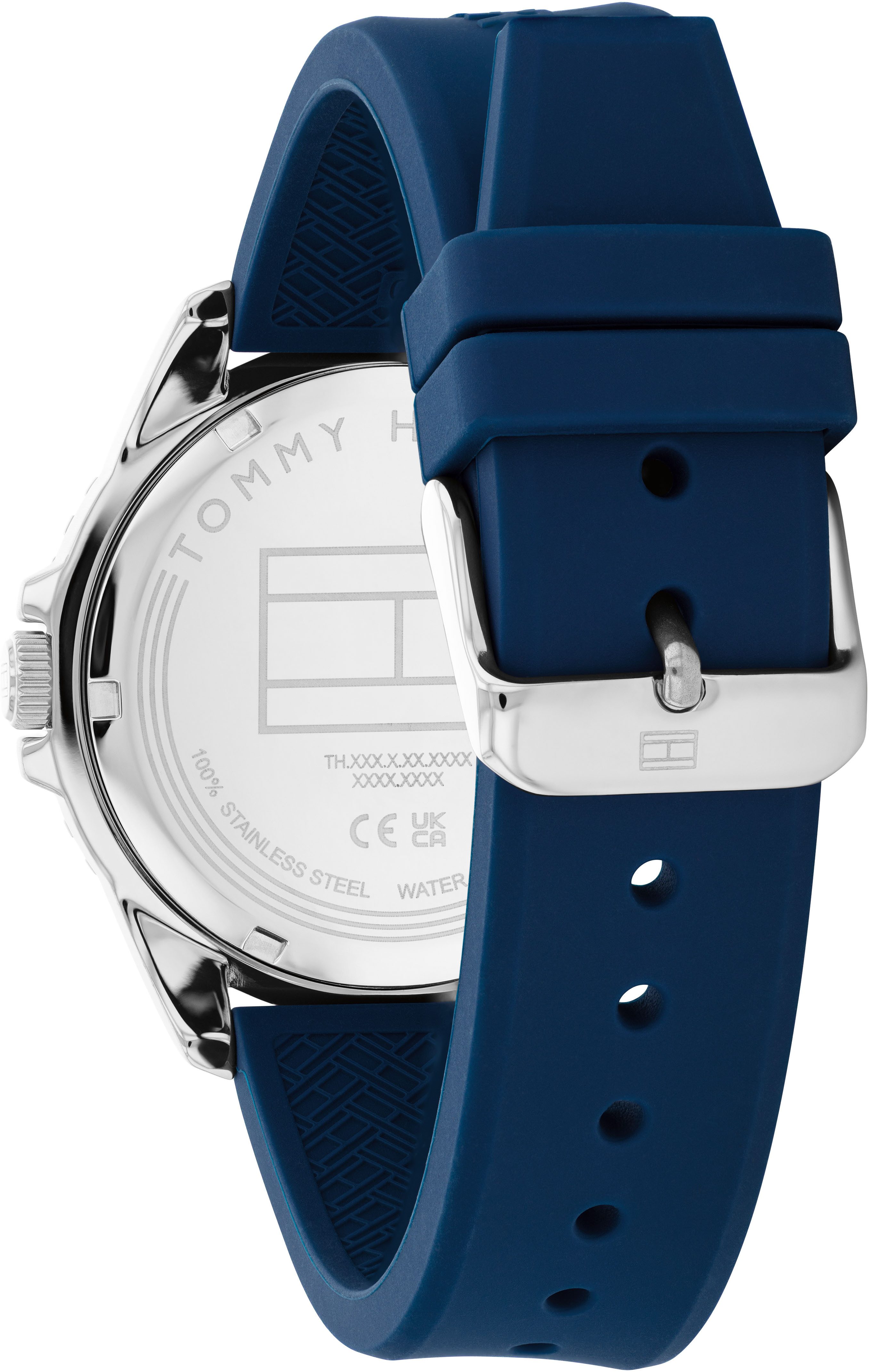 Tommy Hilfiger Quarzuhr OCEANIC 1792200, Armbanduhr, Herrenuhr, Silikonarmband, analog
