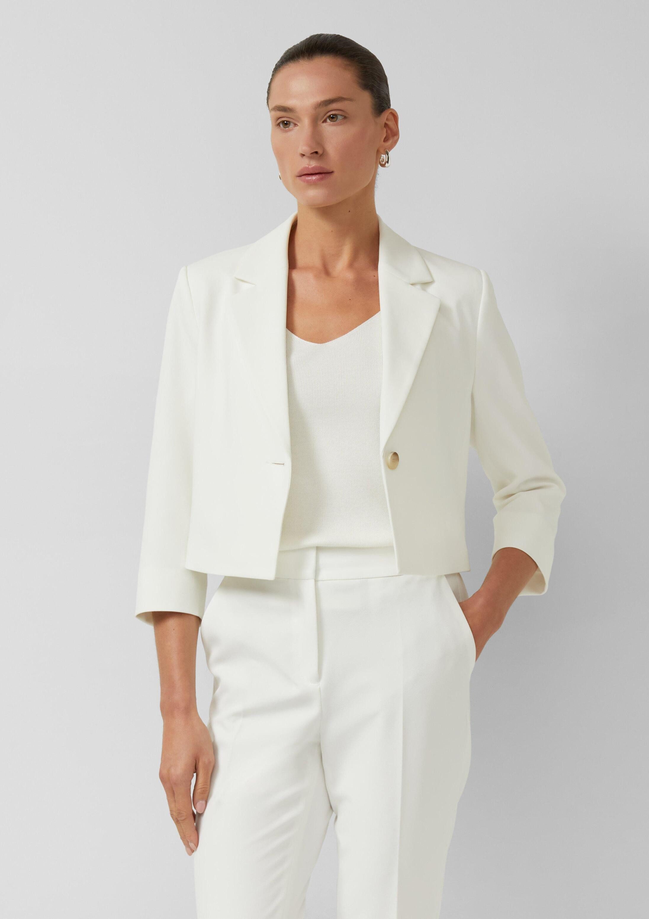 s.Oliver Jackenblazer Indoor-Blazer Eleganter Kurz-Blazer mit 3/4-Ärmeln