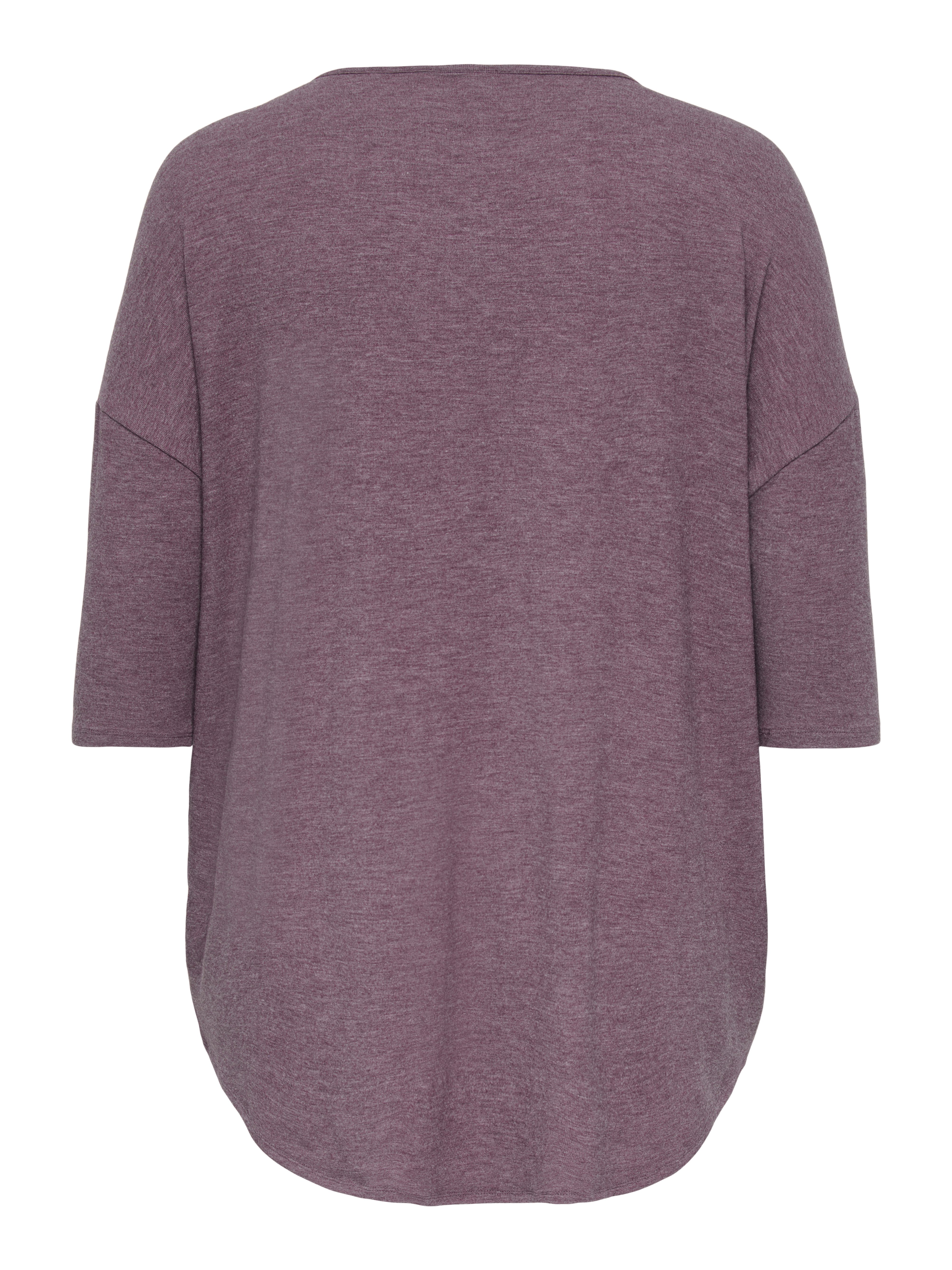 ONLY CARMAKOMA 3/4-Arm-Shirt CARLAMOUR 3/4 TOP JRS NOOS Materialmix, loose fit