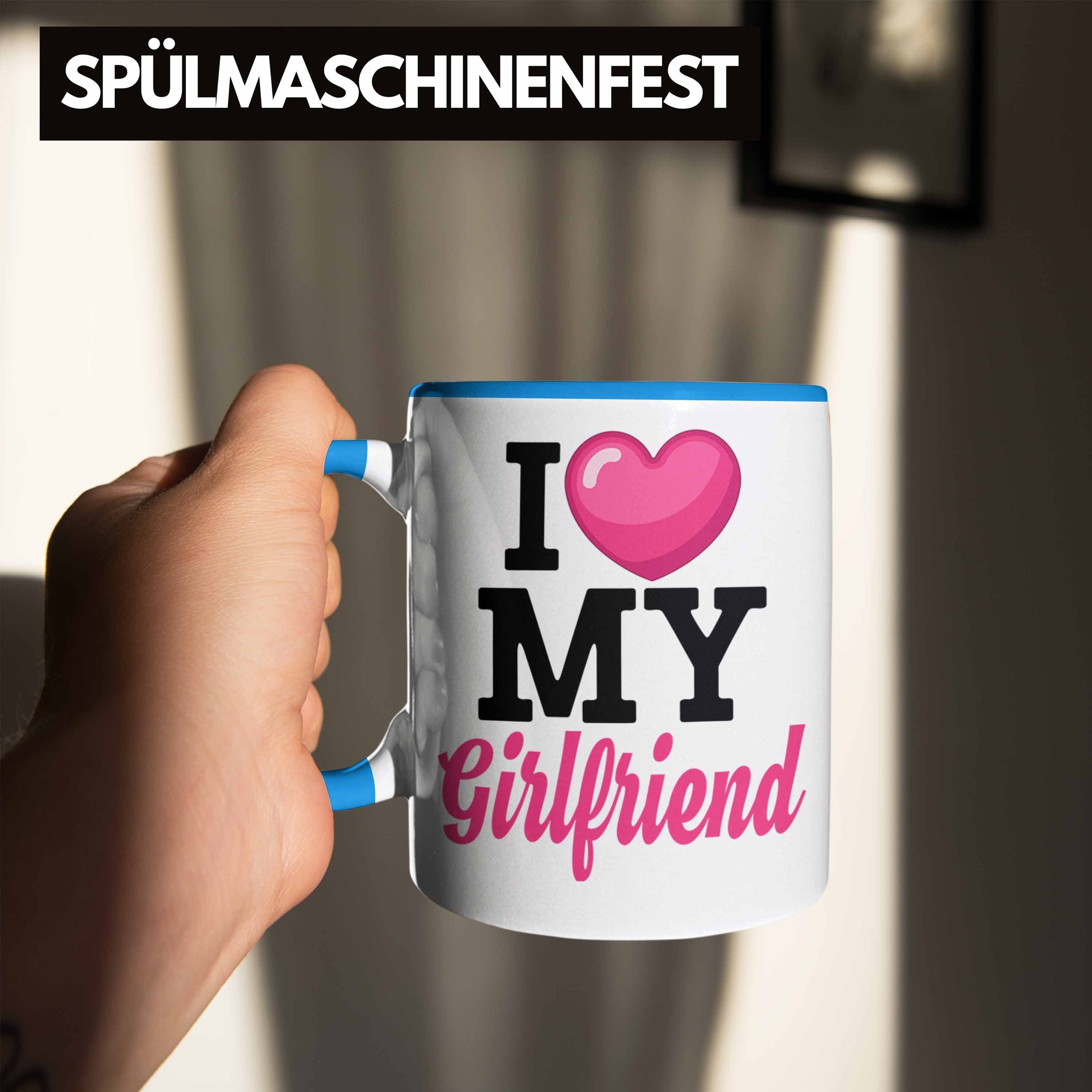 Love Geschenk Freund I Girlfriend Trendation Blau My Valentinstag Tasse Liebe Freundin Tasse