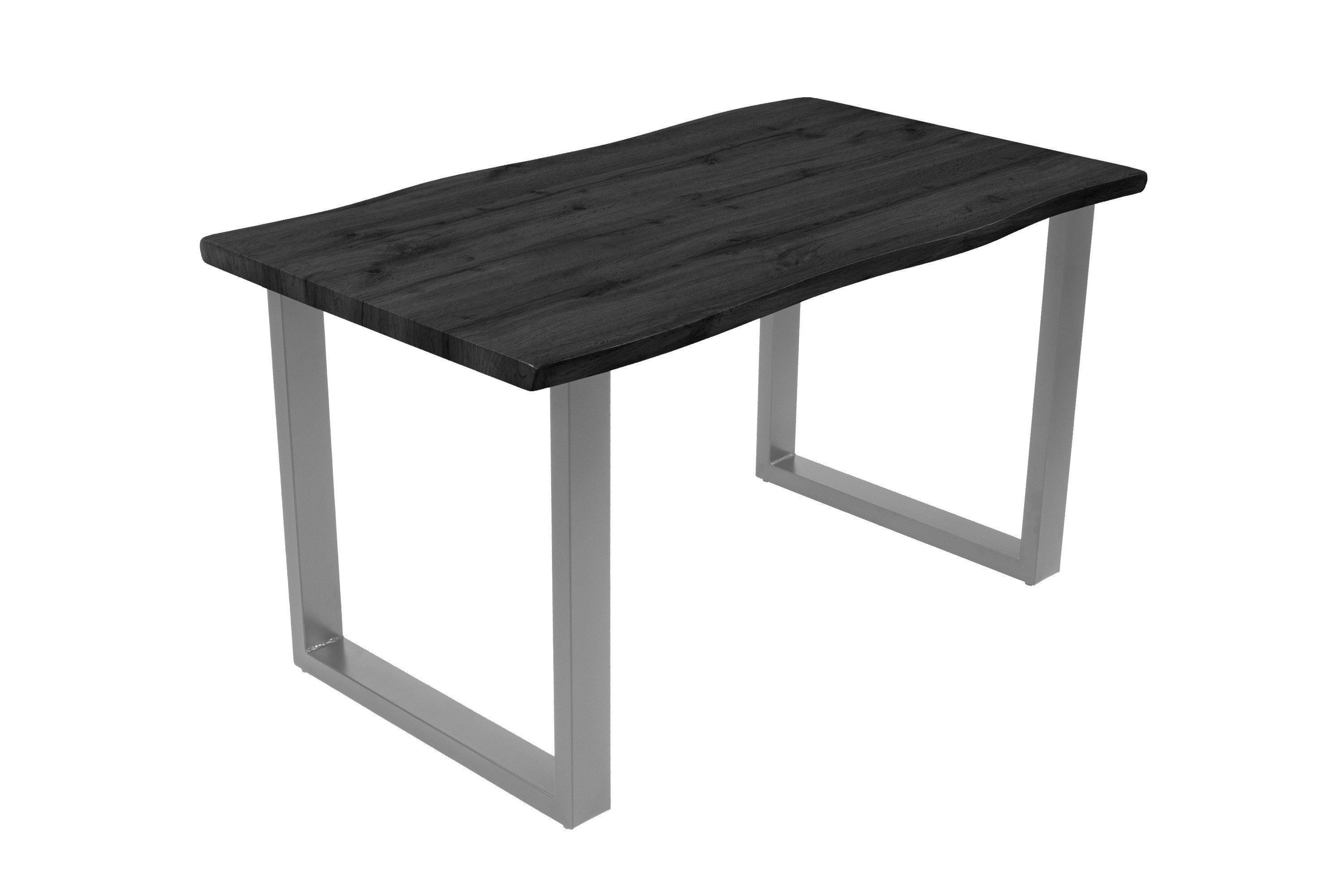 Loreno® Esstisch Josy, Holz-Optik Grau, Baumkante, günstig online kaufen