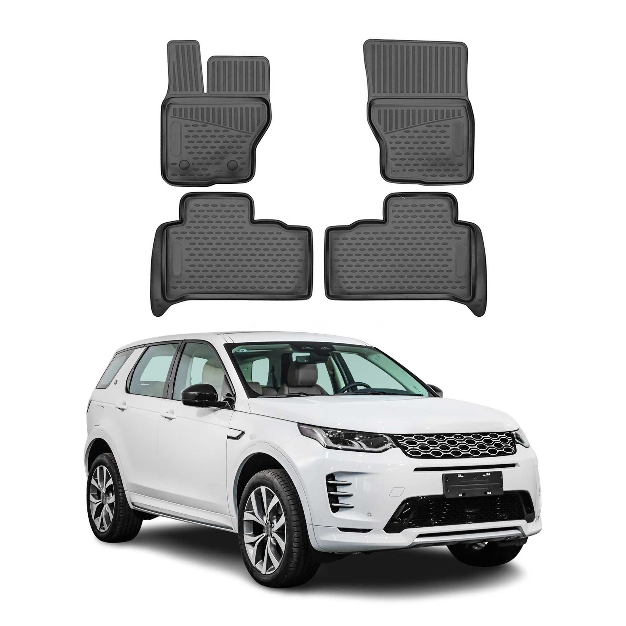 OMAC Auto-Fußmatten für Land Rover Discovery 2016-2025 Schwarz 4 tlg TPE (4 St), für Land Rover Discovery 2016-2025 Land Rover Discovery 2016-2025, Antirutsch,Wasserfest,Einfache Installation