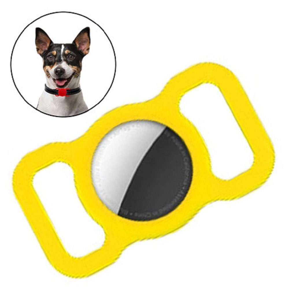 cofi1453 Tier-Halsband »Silikon flexible Abdeckung Haustier Anhänger Hund  Tierhalsband Katzenhalsband Schlaufen fall kompatibel mit Apple AirTag«