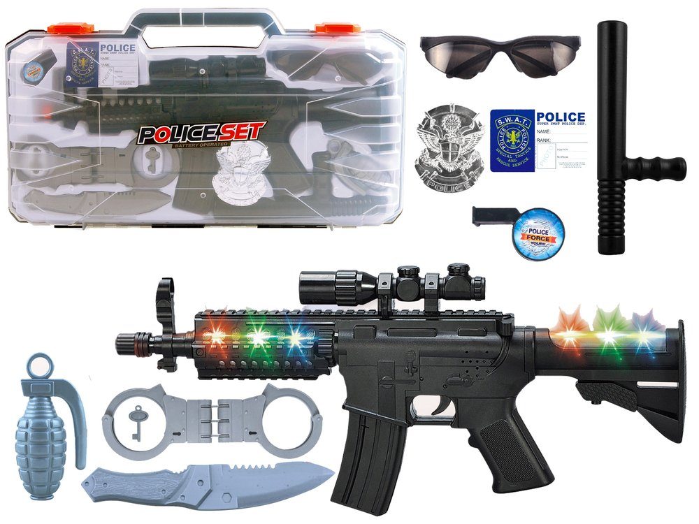 LEAN Toys Wasserpistole Polizeiset Reisekoffer Spielzeug günstig online kaufen