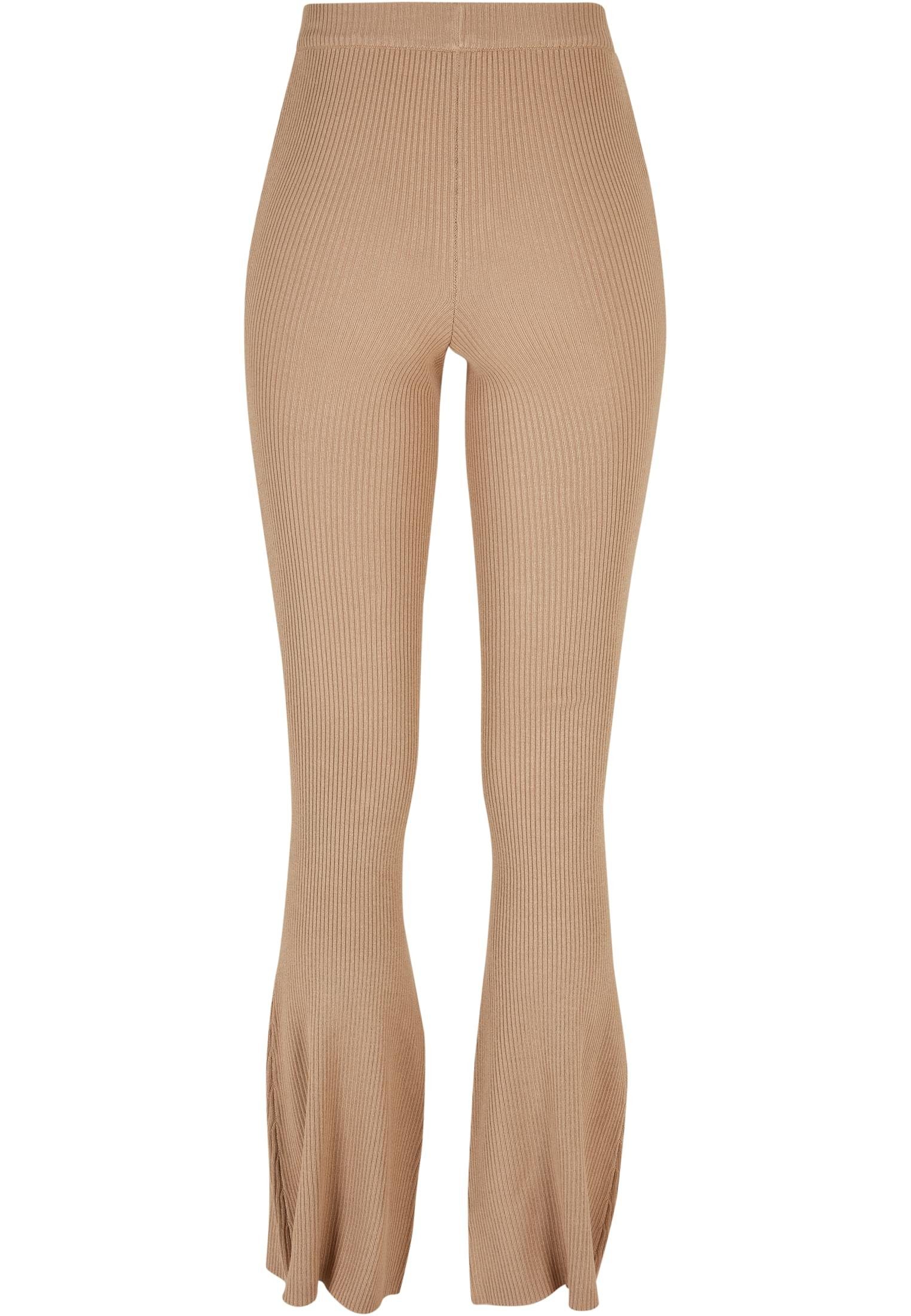 CLASSICS URBAN Bootcut Leggings unionbeige Rib Knit Ladies (1-tlg) Damen Leggings