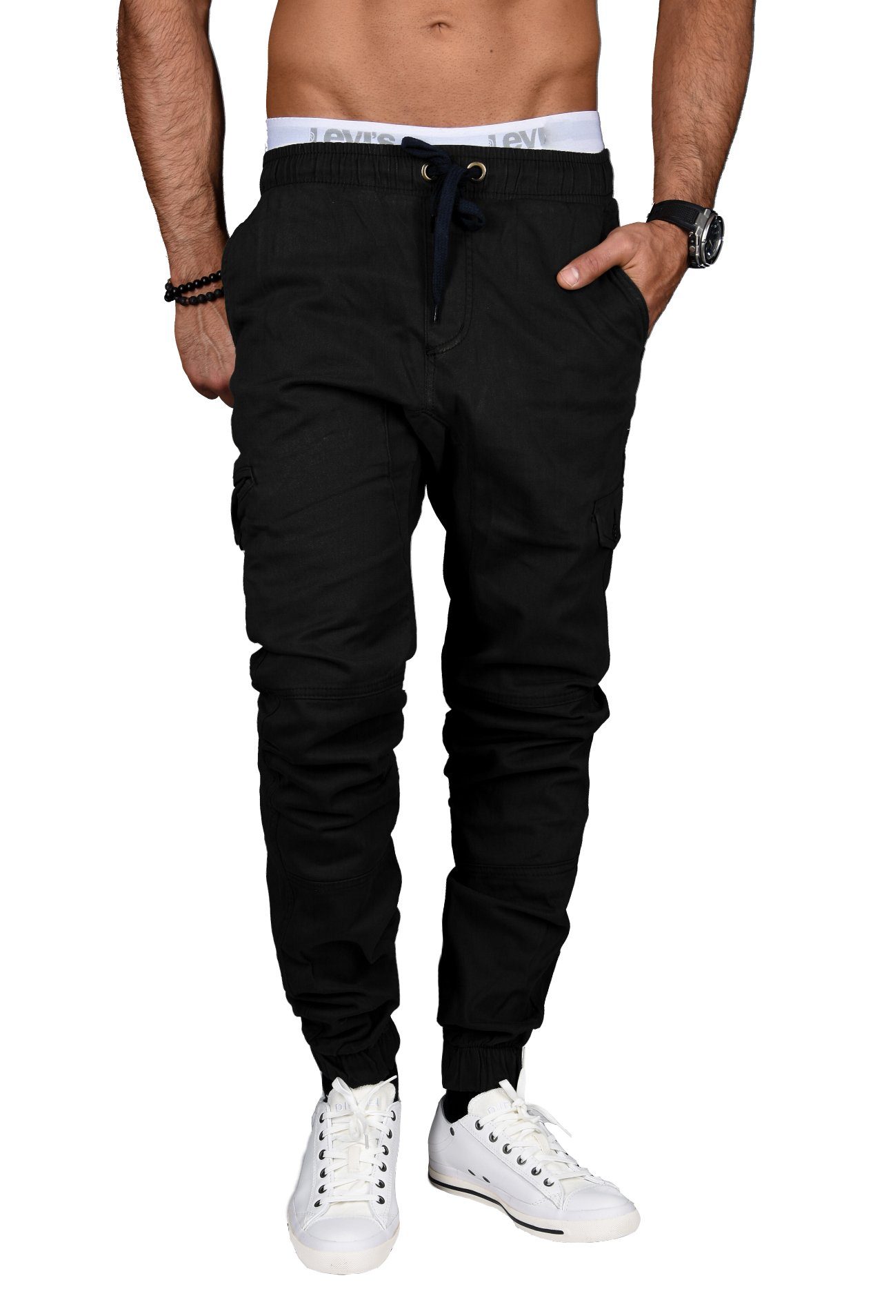 Alessandro Salvarini Cargohose "ASCuffy", Elastischer Bund mit Gummi verseh günstig online kaufen