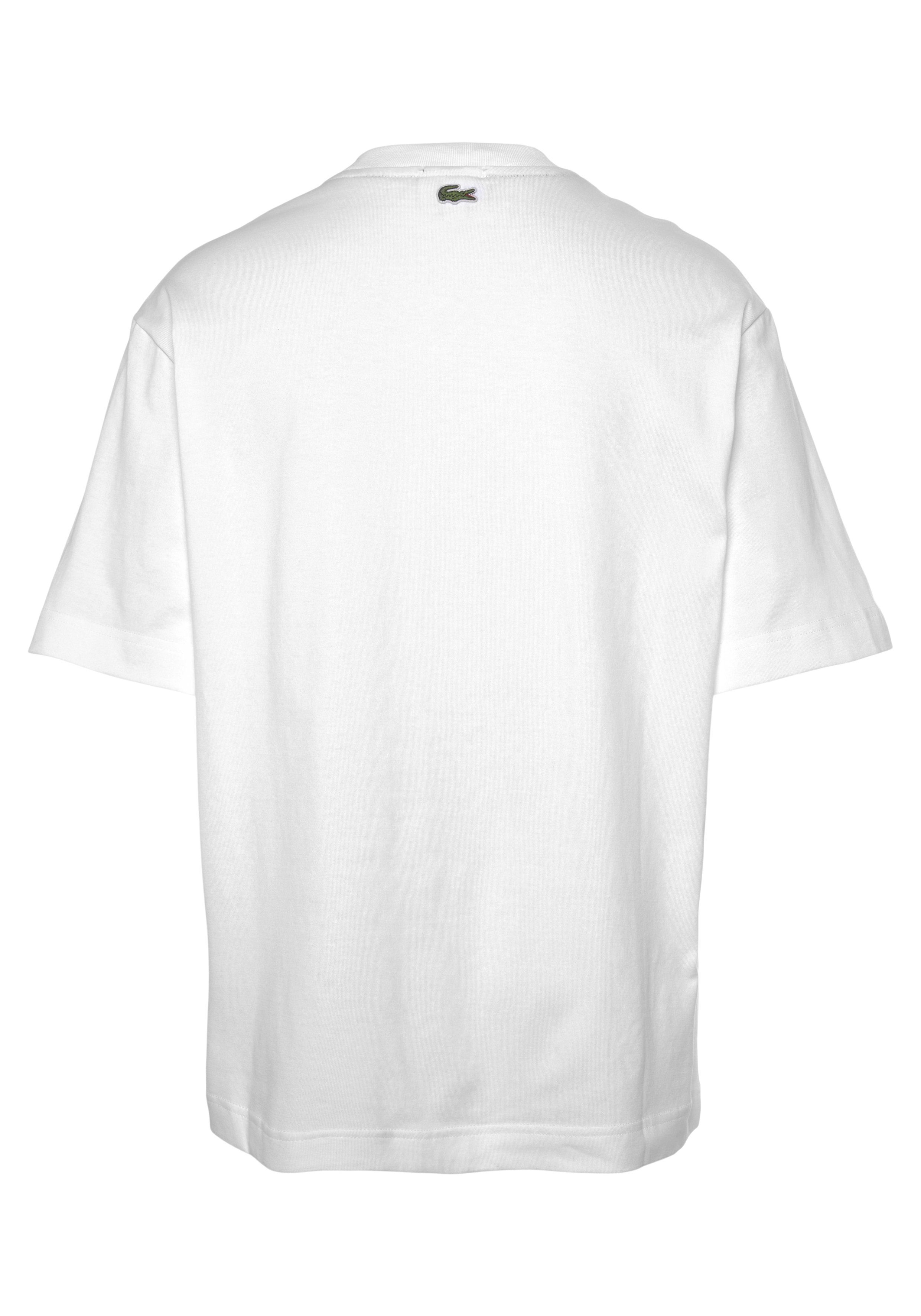 Rundhalsausschnitt white Lacoste mit T-Shirt