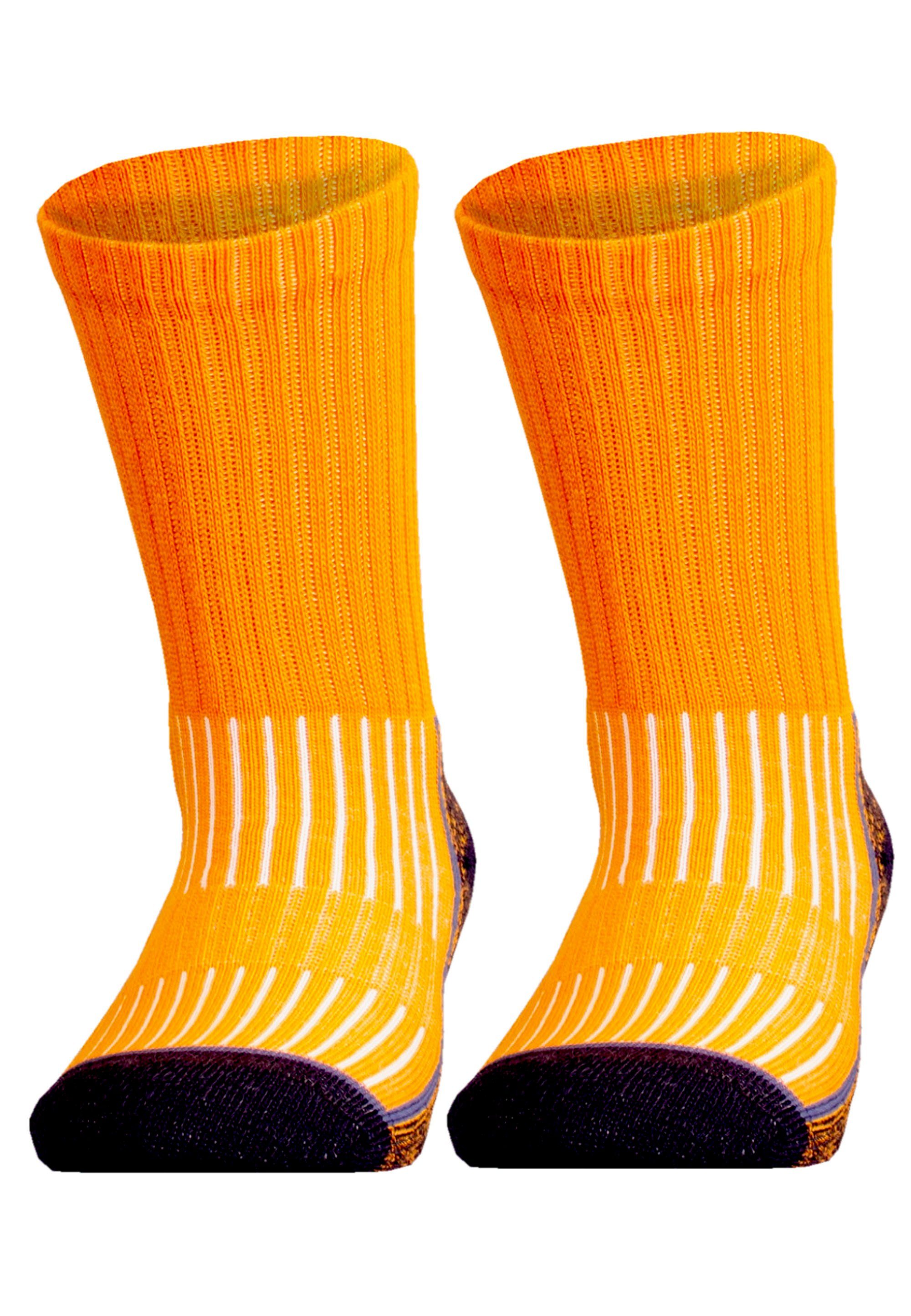 SAANA UphillSport Socken JR mit (2-Paar) 2er orange Pack Flextech-Struktur