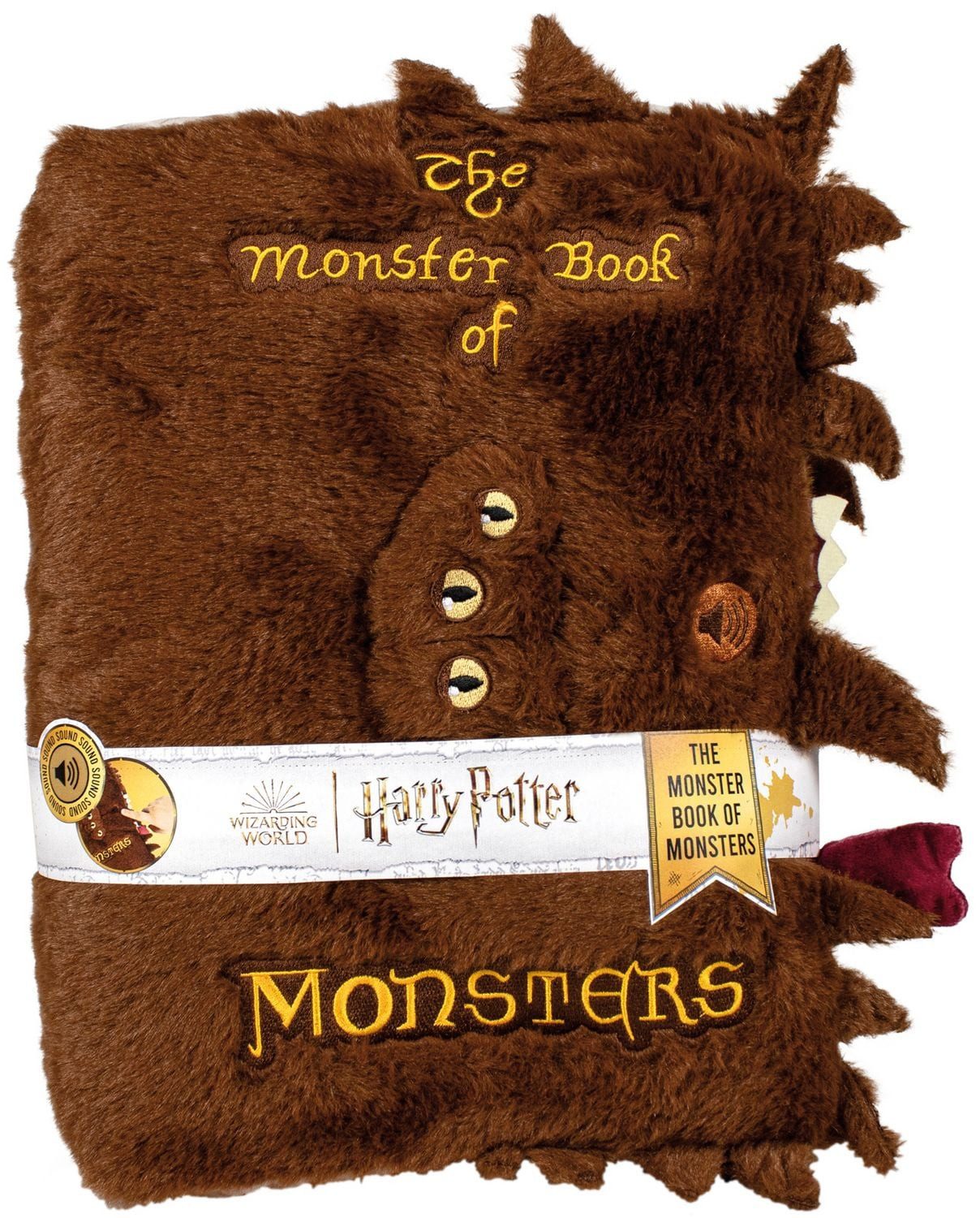 Schmidt Spiele Kuscheltier Harry Potter, Monsterbuch, inklusive Sound, 26 cm