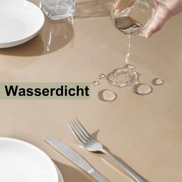 Woltu Tischdecke (1-tlg), 2 mm Wasserdicht Durchsichtige Tischfolie aus PVC