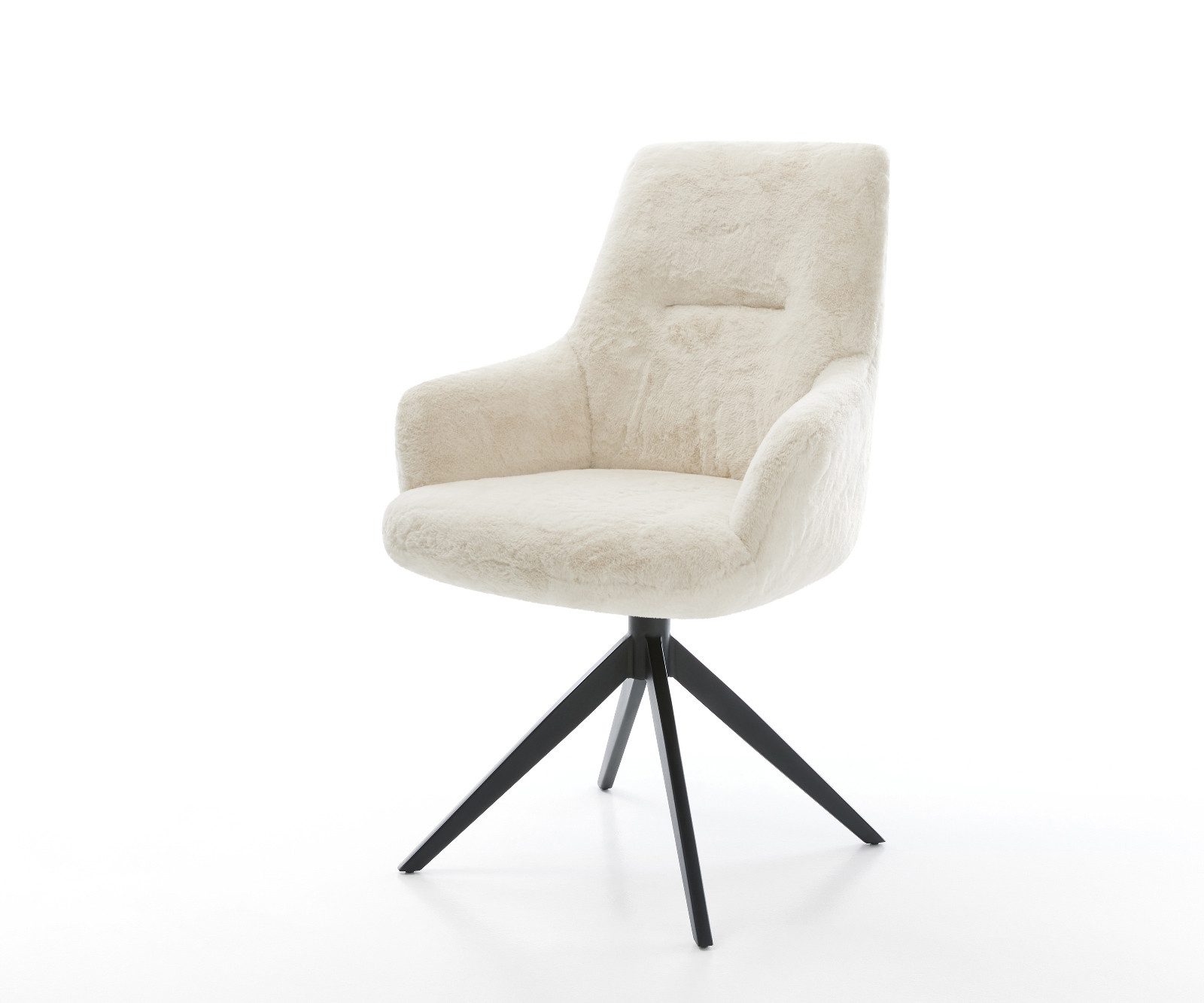 DELIFE Polsterstuhl Zelia-Flex, mit Armlehnen Kreuzgestell günstig online kaufen