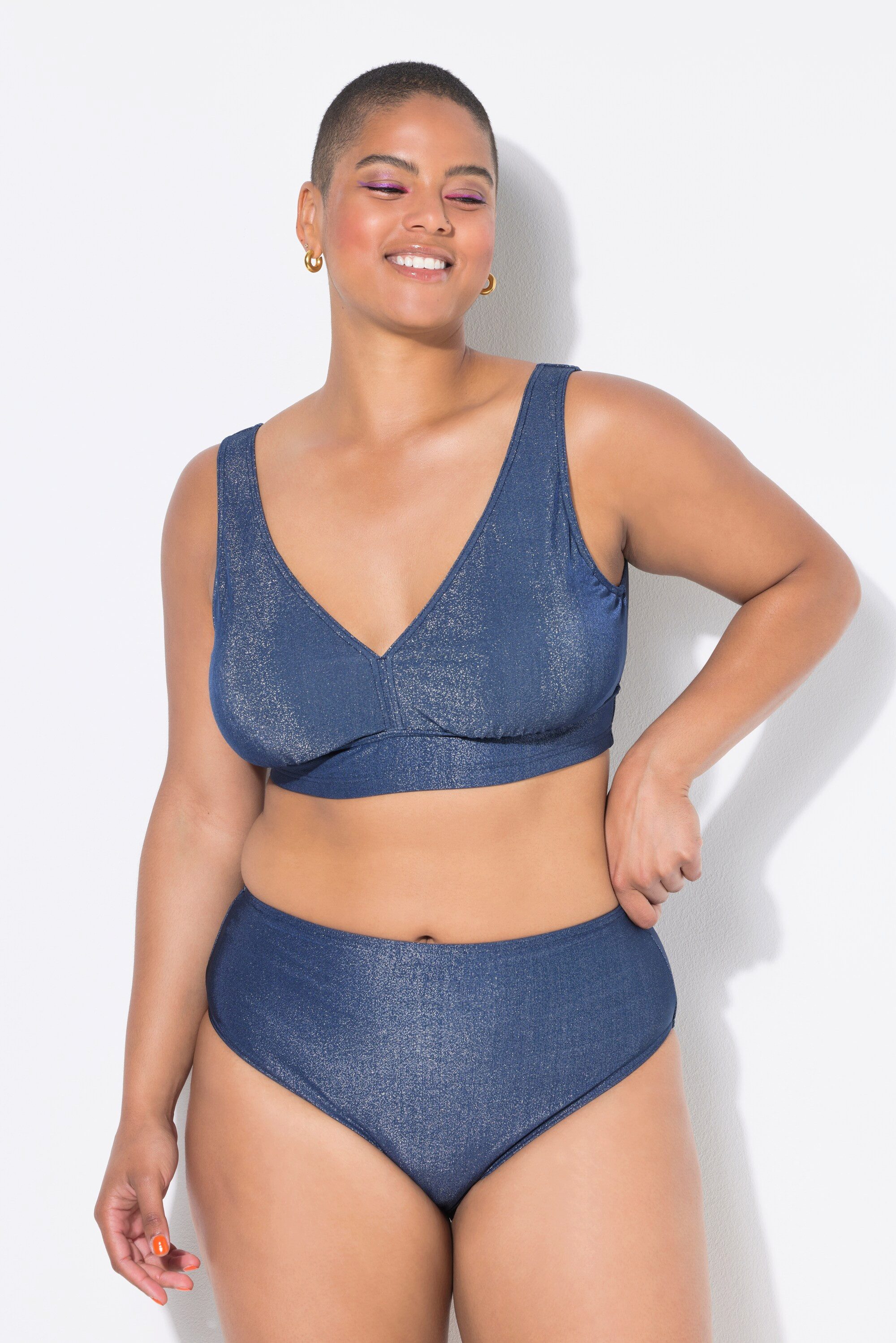 Studio Untold Bikinislip Bikini-Slip HighWaist Glittereffekt günstig online kaufen