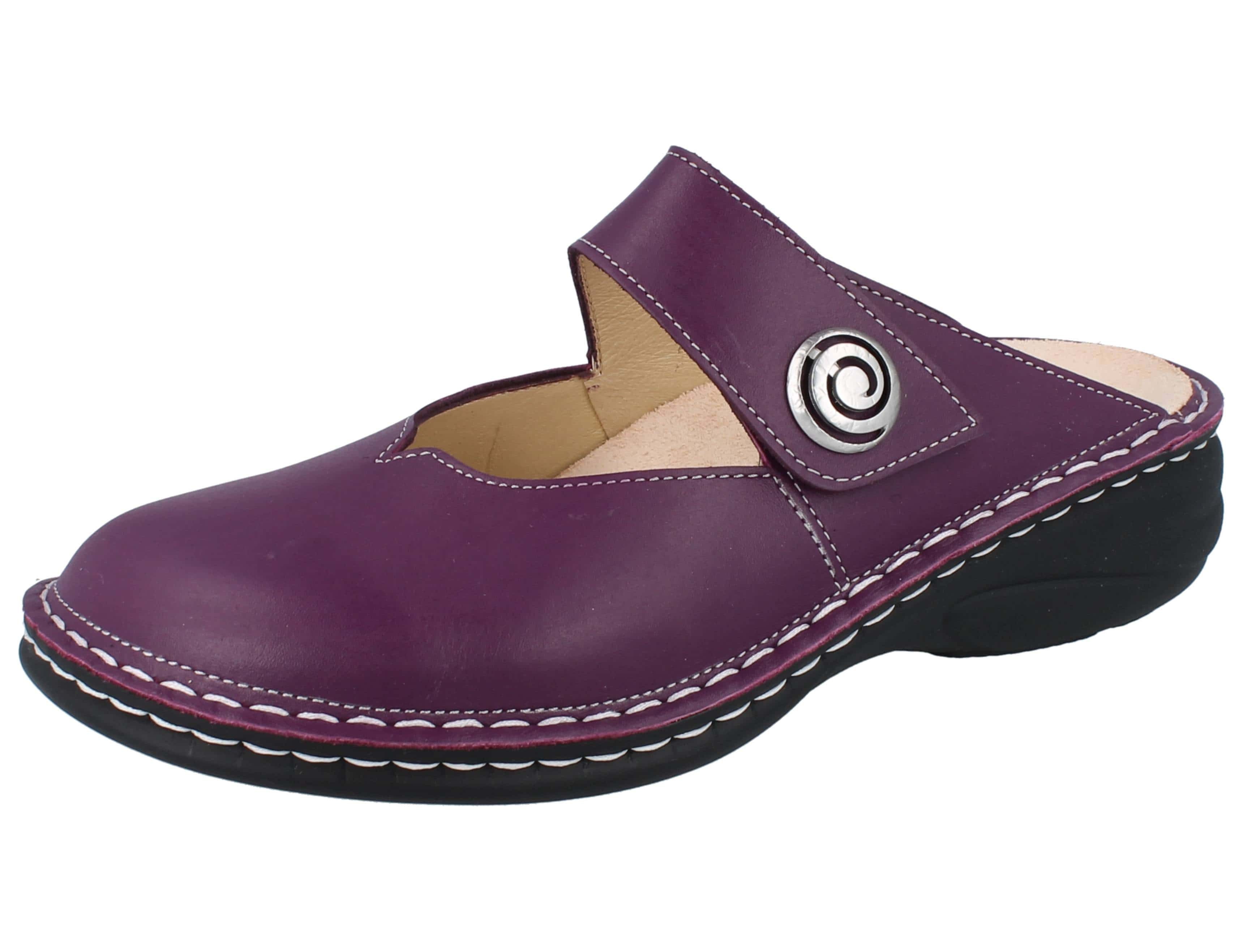 FINN COMFORT Canaro Damen Clog viola Glattleder - Größe: 40 Clog