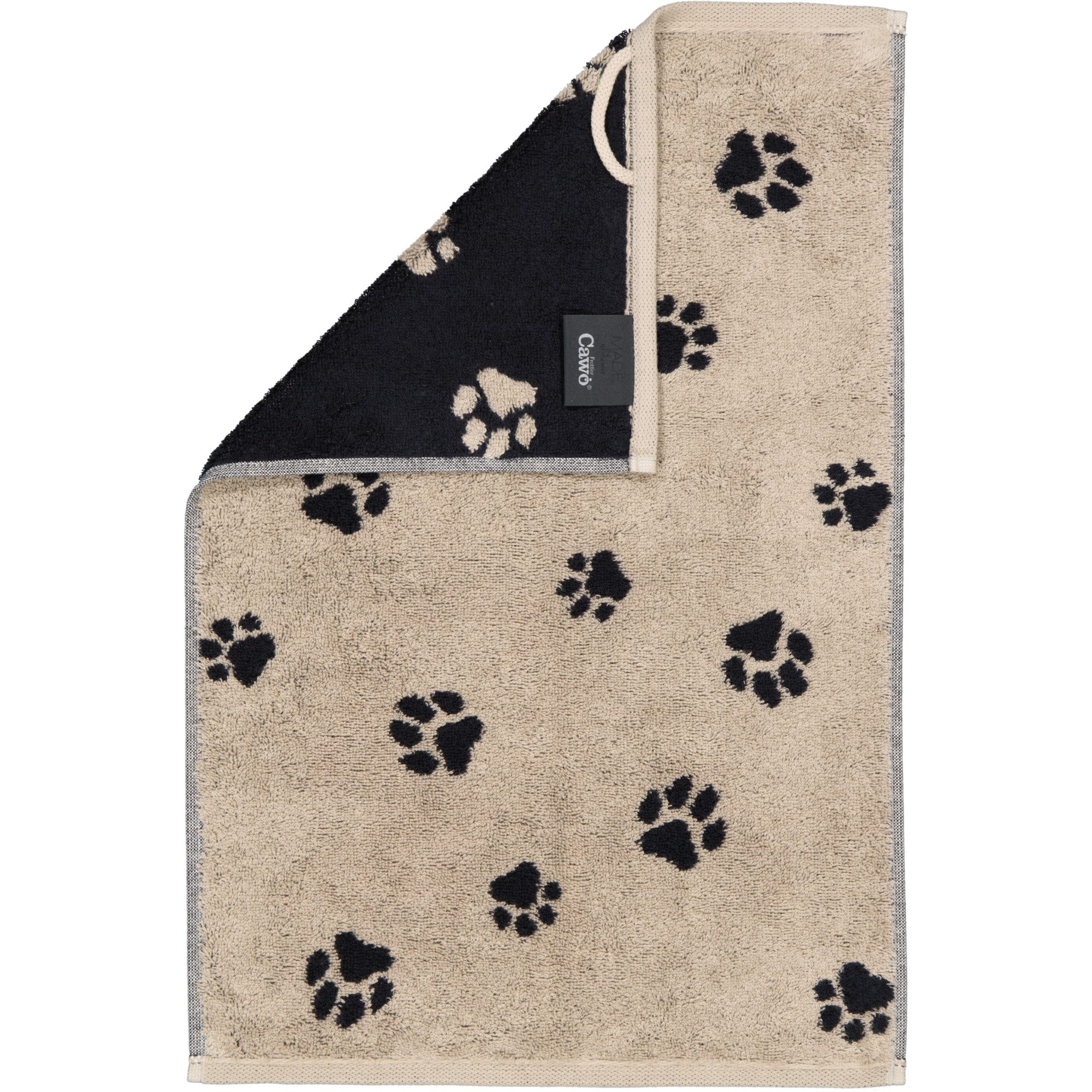 Cawö Handtücher WE LOVE DOGS Paws 6247, 100% Baumwolle (1-St)