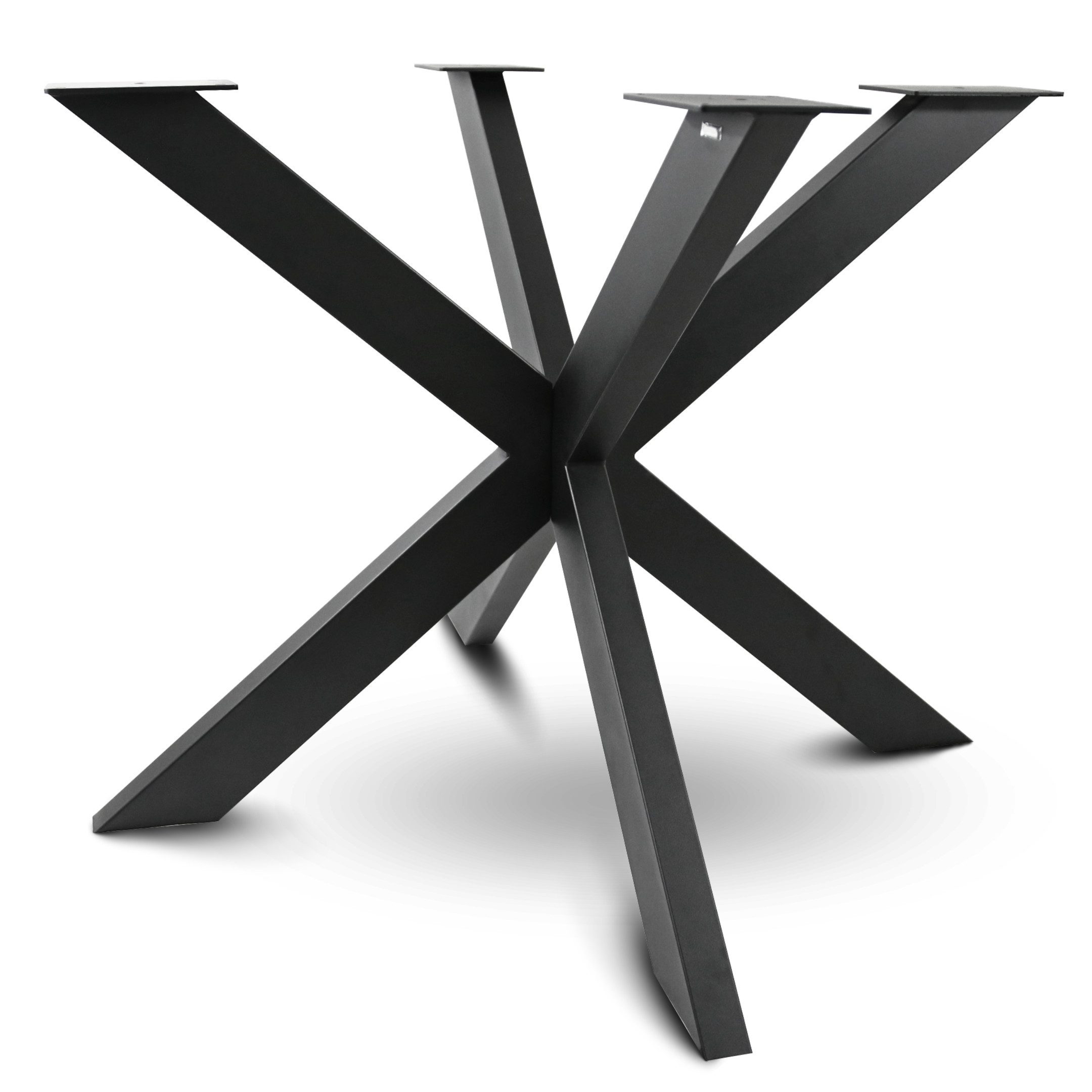 holz4home® Tischgestell Hora Spider Round I Tischbeine aus Metall I Schwerlast Gestell Stahl