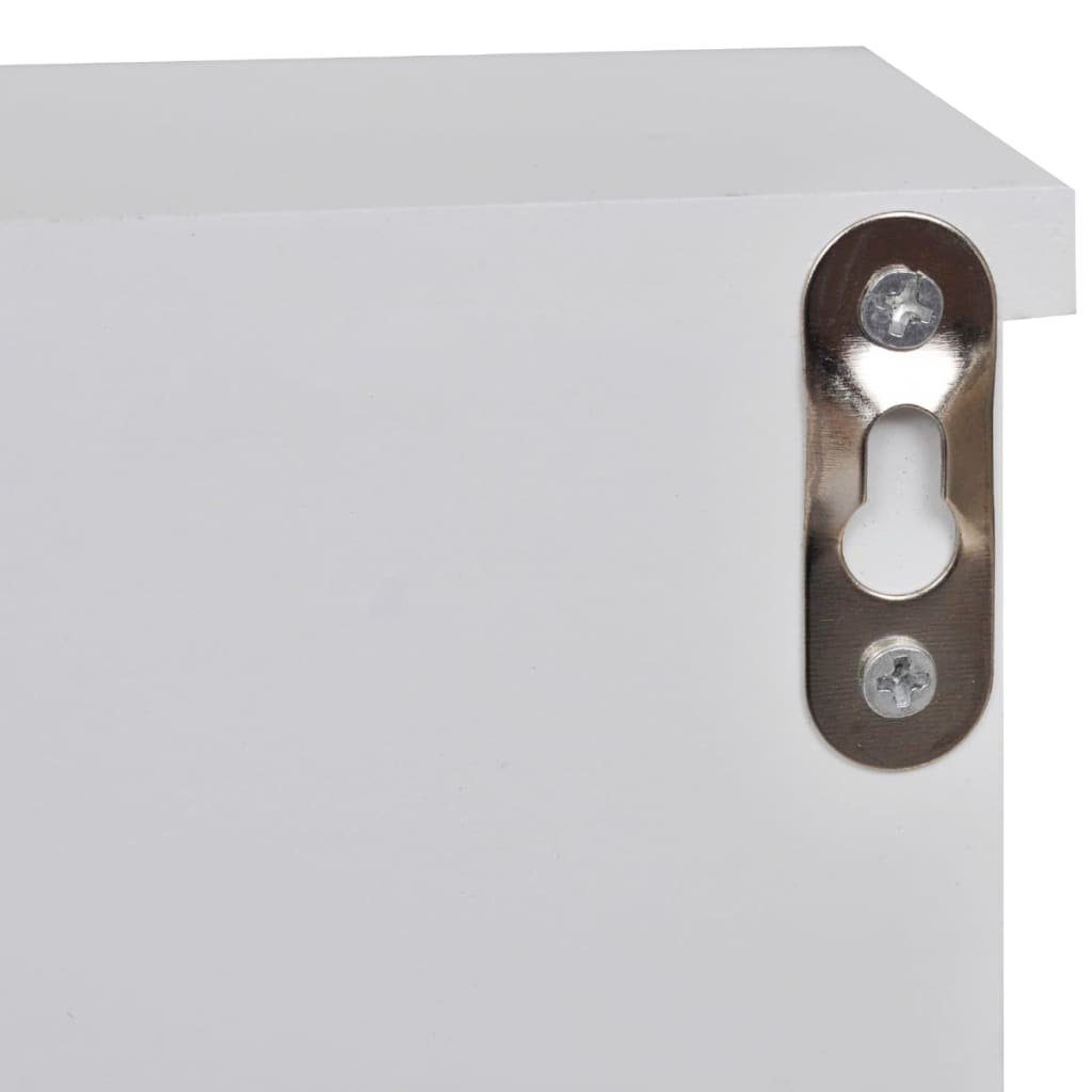 Haken mit Weiß 20 vidaXL Wandschrank Türen und für Schlüssel x 8,5 Wandhängeschrank 40 x cm