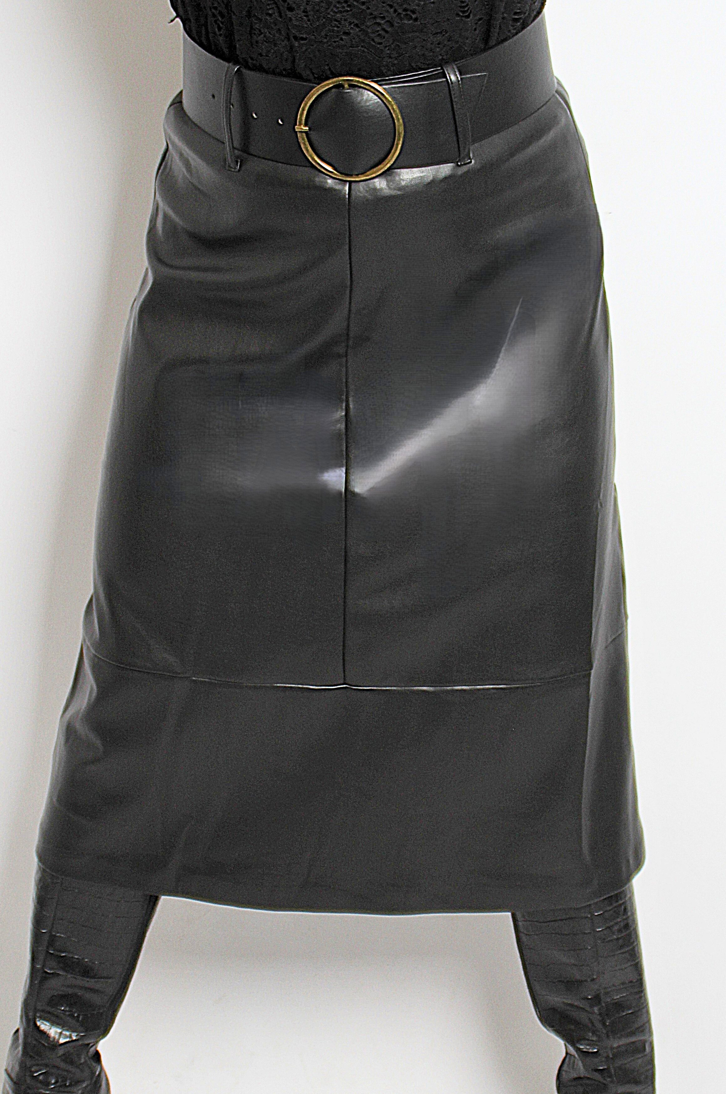 Be Noble Lederrock Meliissa Eleganter wadenlanger Rock aus weichem hochwert günstig online kaufen