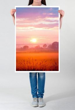 Sinus Art Poster Landschaftsfotografie 60x90cm Poster Farbenfroher Sonnenuntergang